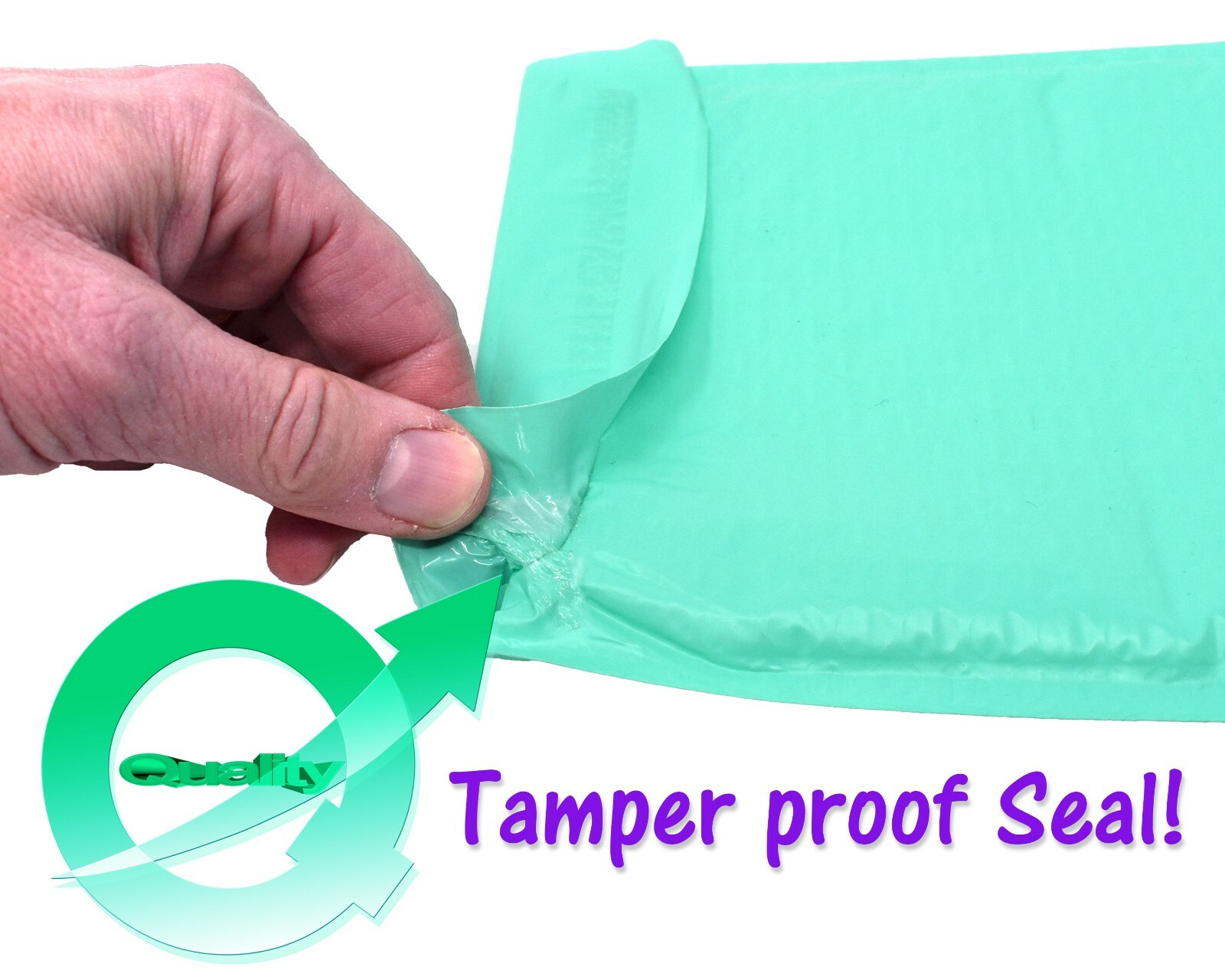 4×8, 6×10, 8×12, 10×15, 14×20 Cyan Aqua Mint Colored Poly Bubble Mailers!