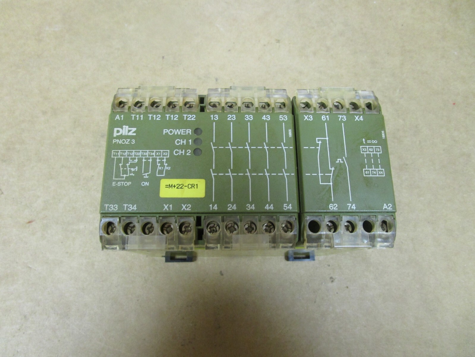 PILZ PN0Z 3 SAFETY RELAY PNOZ 3 5S/1O 24Vdc 4.5W 474894