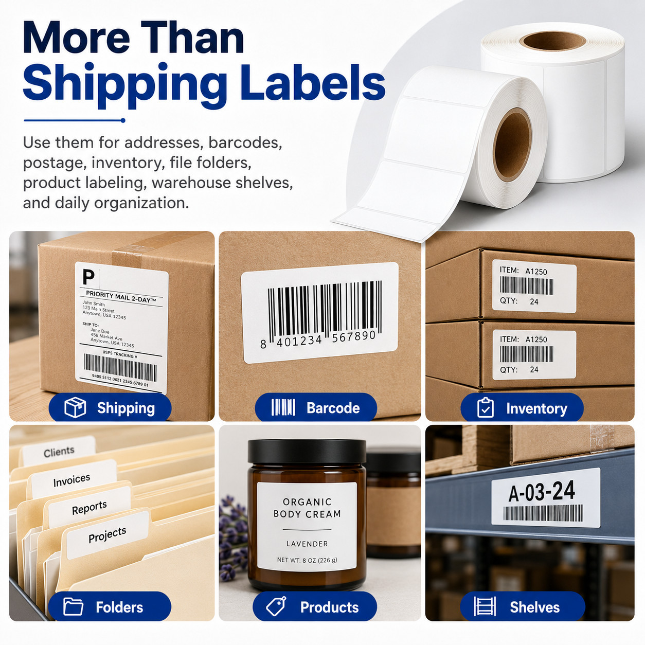 30256 Shipping Label 2-5/16″ x 4″ For DYMO LabelWriter 300 310 320 330 400 450