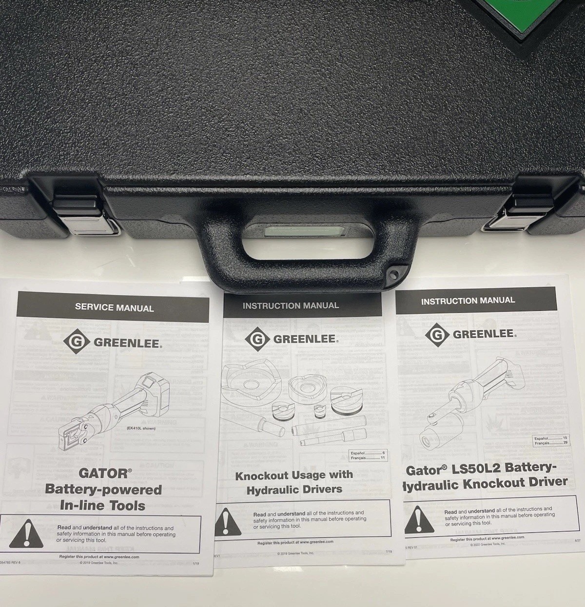 NEW Greenlee LS50L11A 7 Ton 11A 18V Battery-Powered Knockout Punching Tool Kit