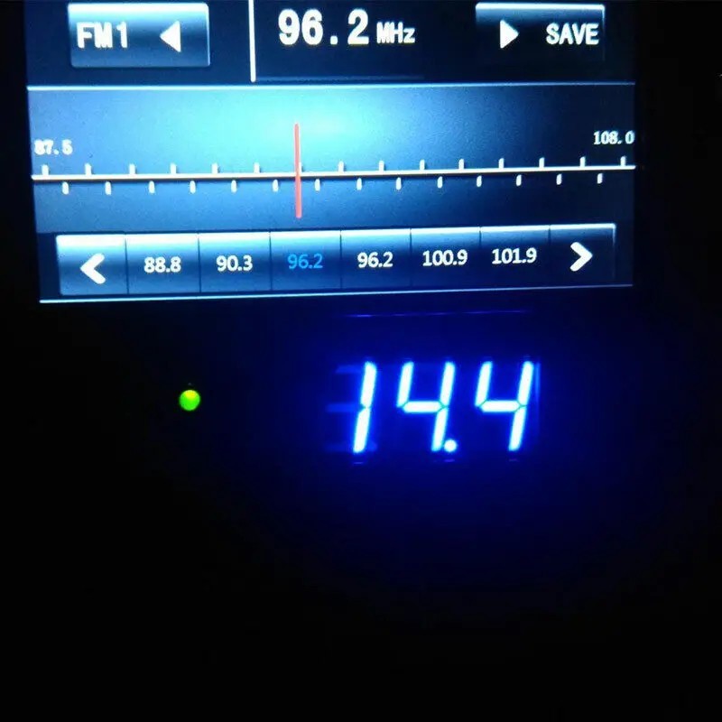 LED 12V ~ 24V Digital Display Voltmeter Car Motorcycle Voltage Gauge Panel Meter