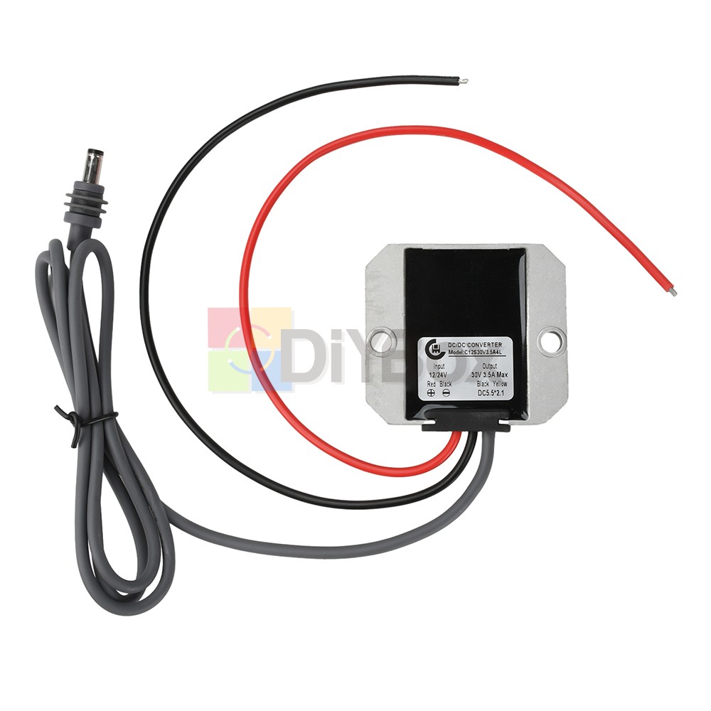 DC 12V24V to DC 30V 3.5A Power Cord Converter Boost Conversion Module Waterproof