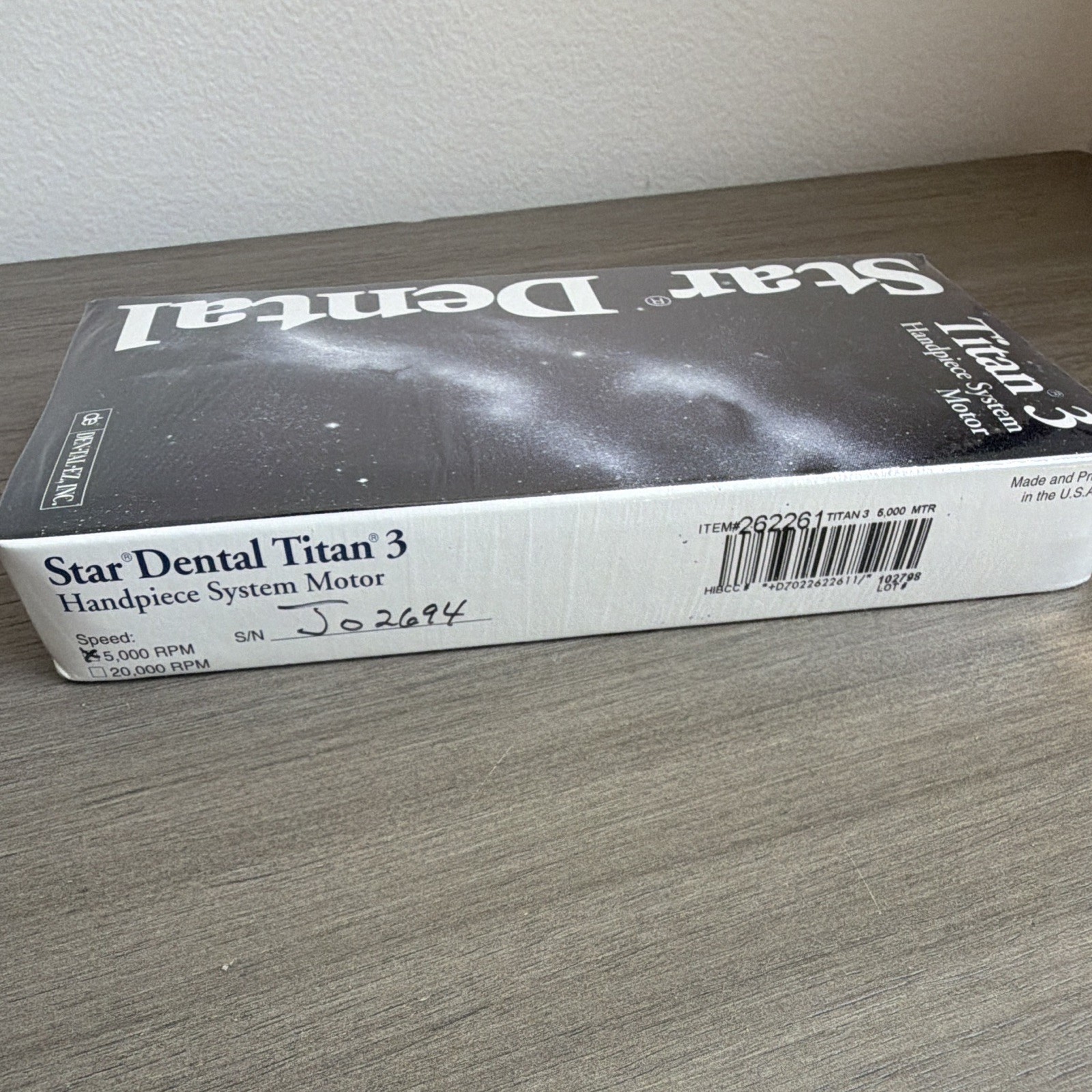 Star Dental Titan 3 Pneumatic Motor Handpiece for Dentistry, MPN 62261