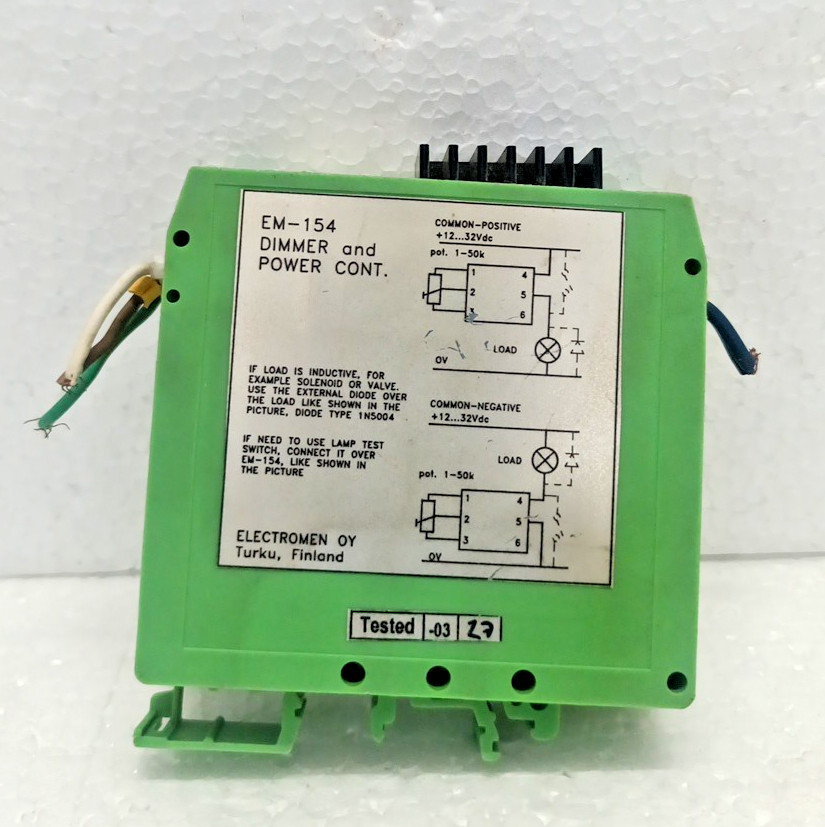 Electromen EM-154 Dimmer & Power Controller 12–32VDC Industrial Module Finland