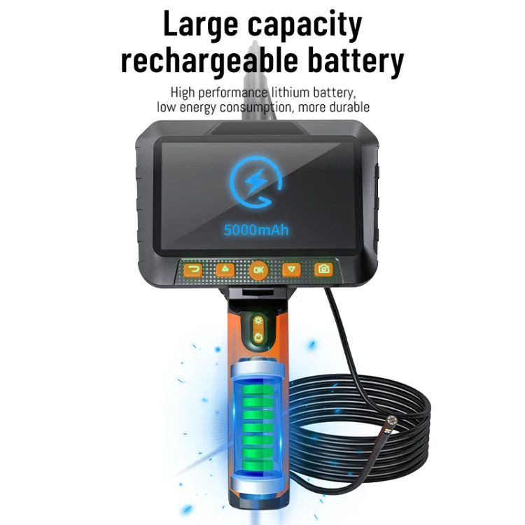 T27 5 inch IPS Color Screen 8mm Single Camera Handheld Hard Cable HD Industrial