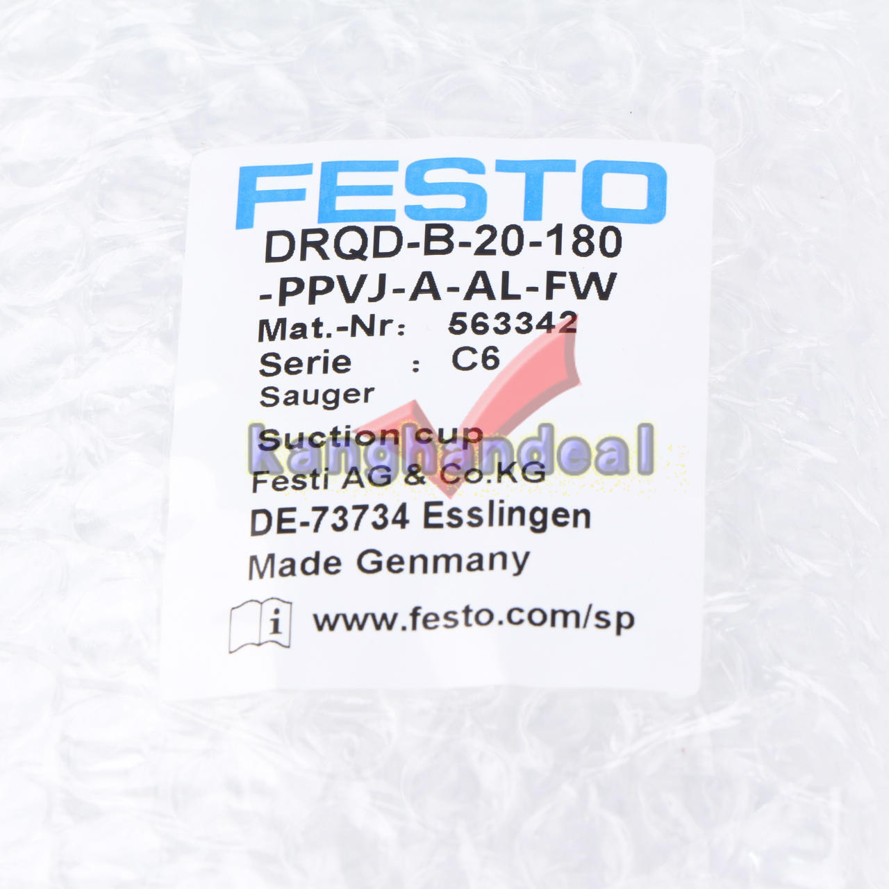 New In Box FESTO DRQD-B-20-180-PPVJ-A-AL-FW (563342) Twin Piston Cylinder