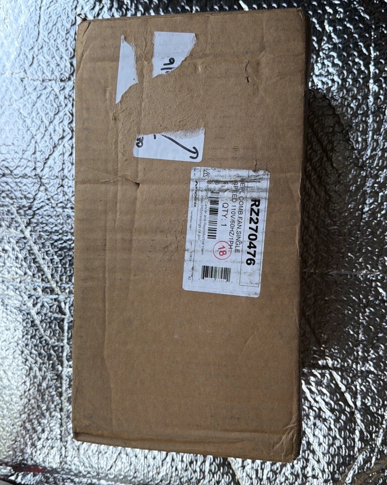 SINGLE SPEED 120V/60HZ RZ270476 – Genuine OEM Replacement Part