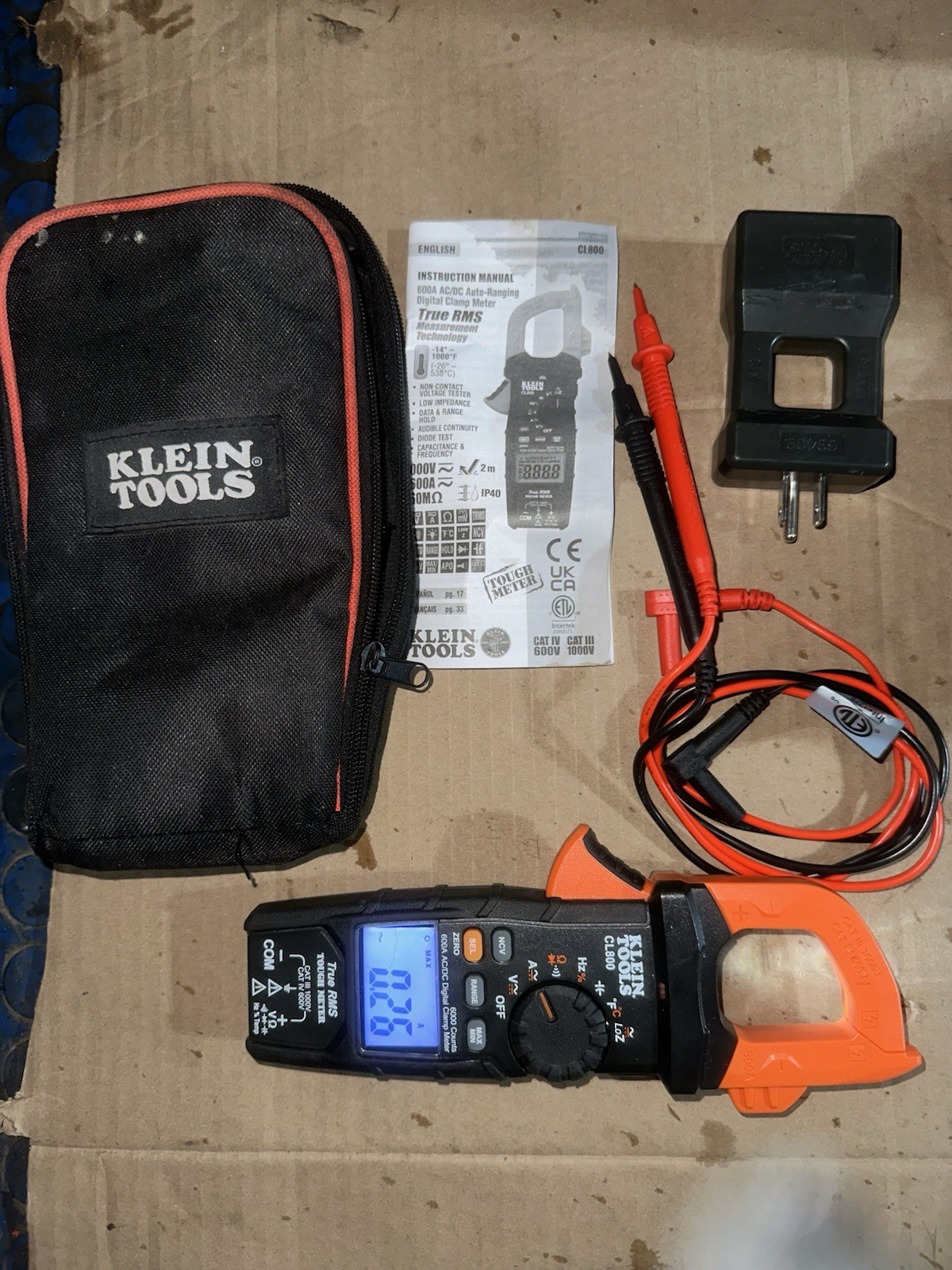 Klein Tools CL800 AC/DC True RMS Auto-Ranging Digital Clamp Meter
