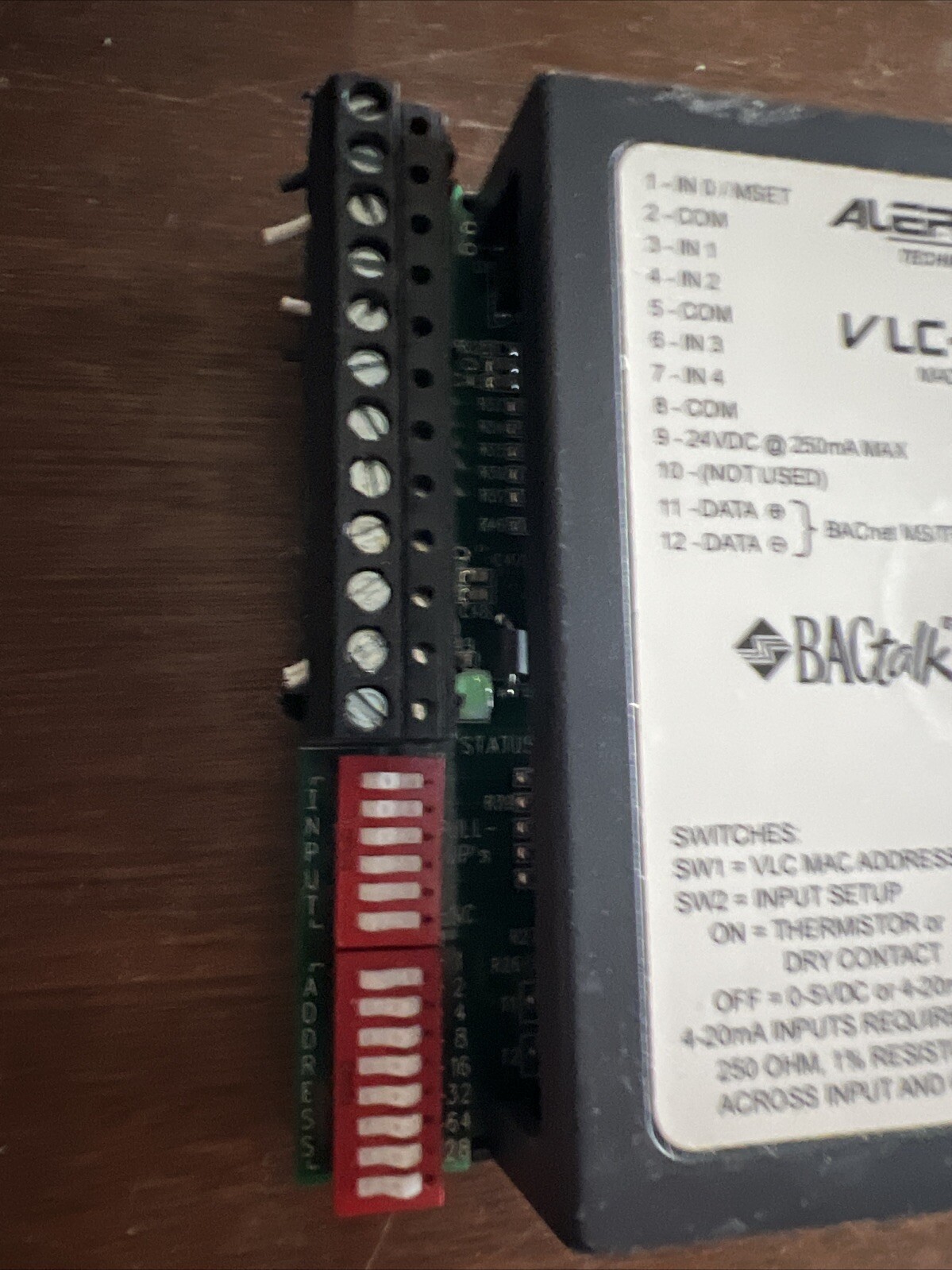 Alerton VLC-550C3 BACtalk BACnet-Compliant Field Programmable Controller
