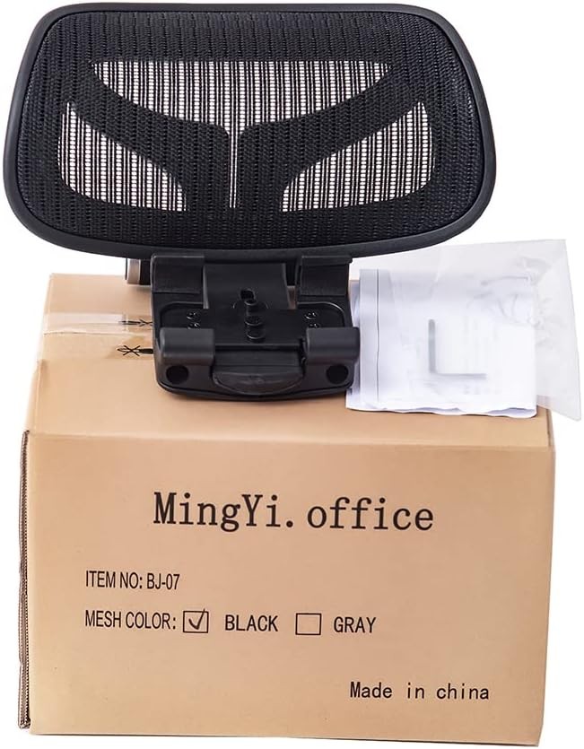 MingYi New Headrest for Herman Miller Aeron Classic Remastered Black