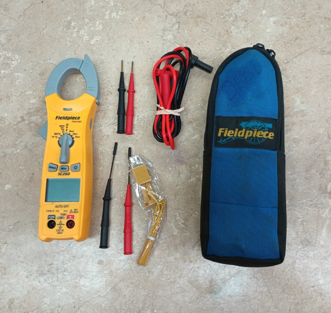 Fieldpiece SC260 Compact Clamp Meter W/ Leads & Probes