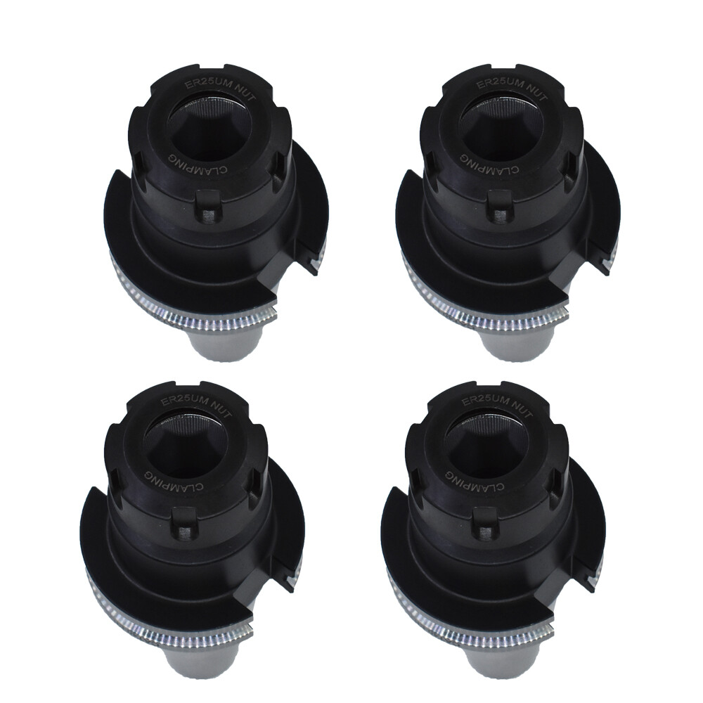 8 Pack W. 2.76″ Long Gage Length CAT40-ER25 Collet Chucks Chucks Tool Holder Set