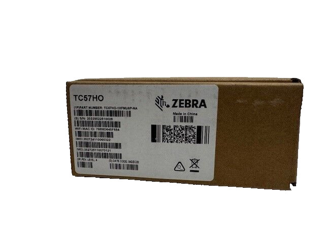 New OEM Zebra TC57HO-1XFMU6P-NA Barcode Scanner