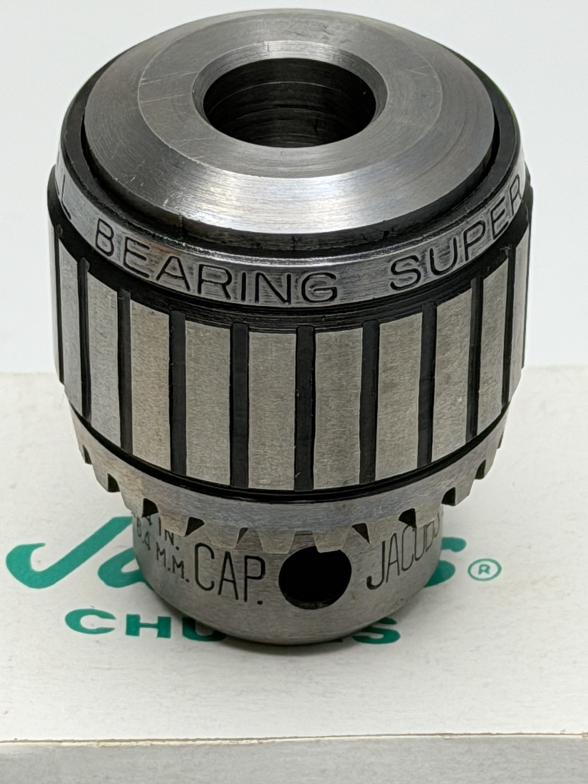 NEW Jacobs 8-1/2N 2SJT Ball Bearing Super Chuck 0-1/4″ Cap 1/2” Shank & Key