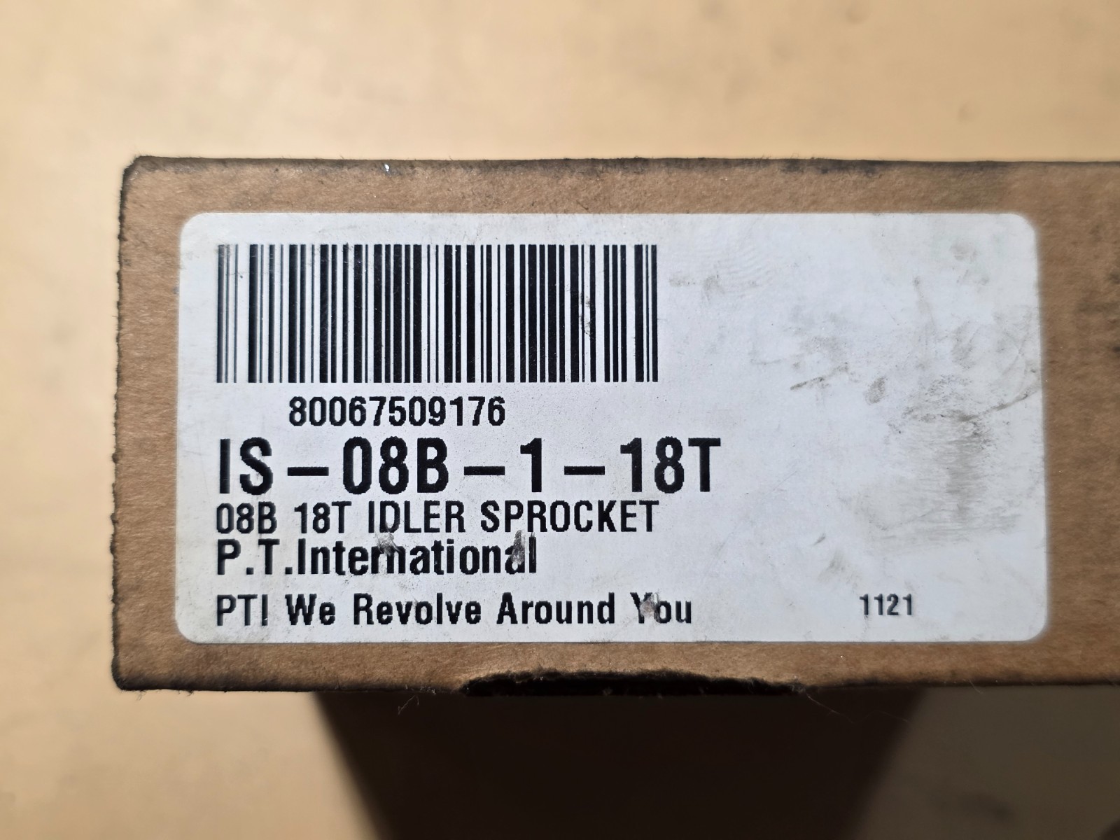 PTI IS-08B-1-18T 08B 18T Idler Sprocket