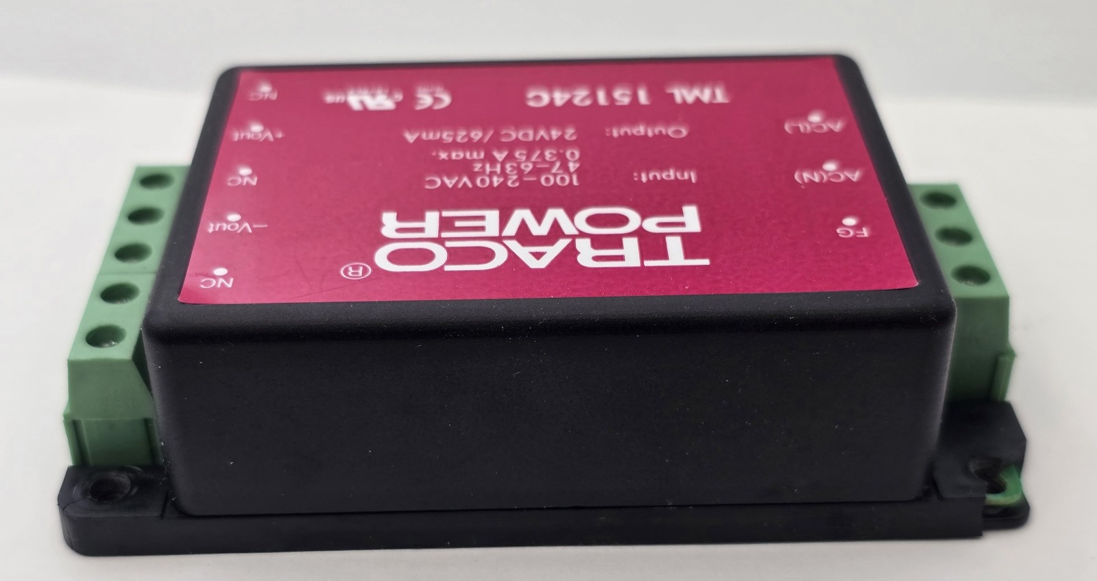 Traco Power TML 15124C Power Supply Input 100-240VAC Output 24vdc