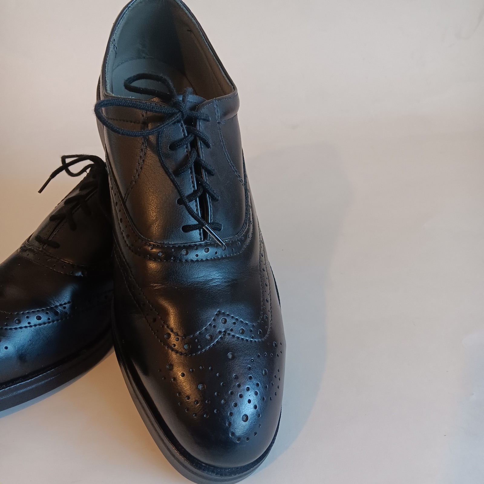 Red Wing 8701 Men’s Size 10D Black Leather Wingtip Steel Toe Shoes Made in USA