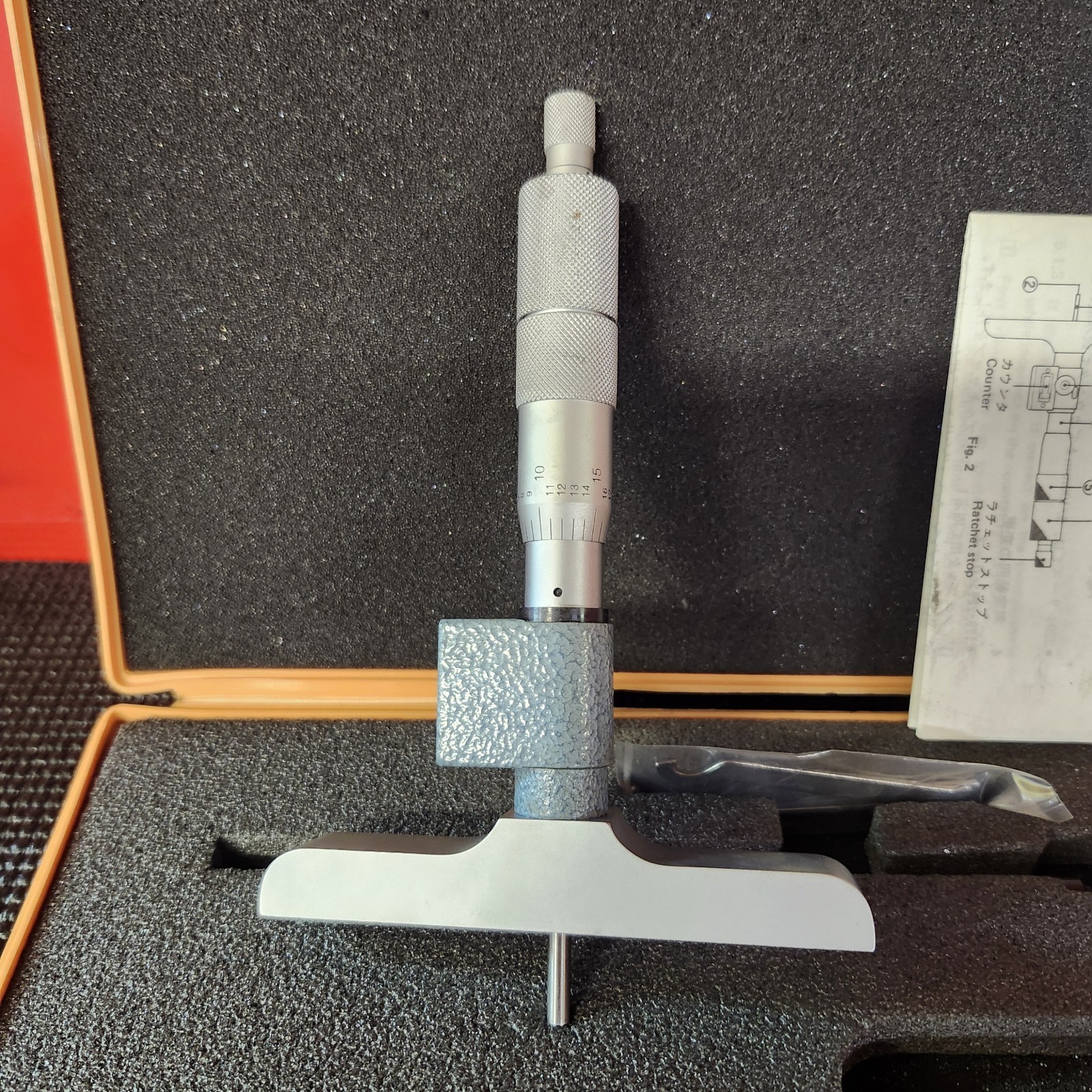 Mitutoyo Depth Gage Micrometer Kit DMC4-6″K 229-132 Great Condition With Box