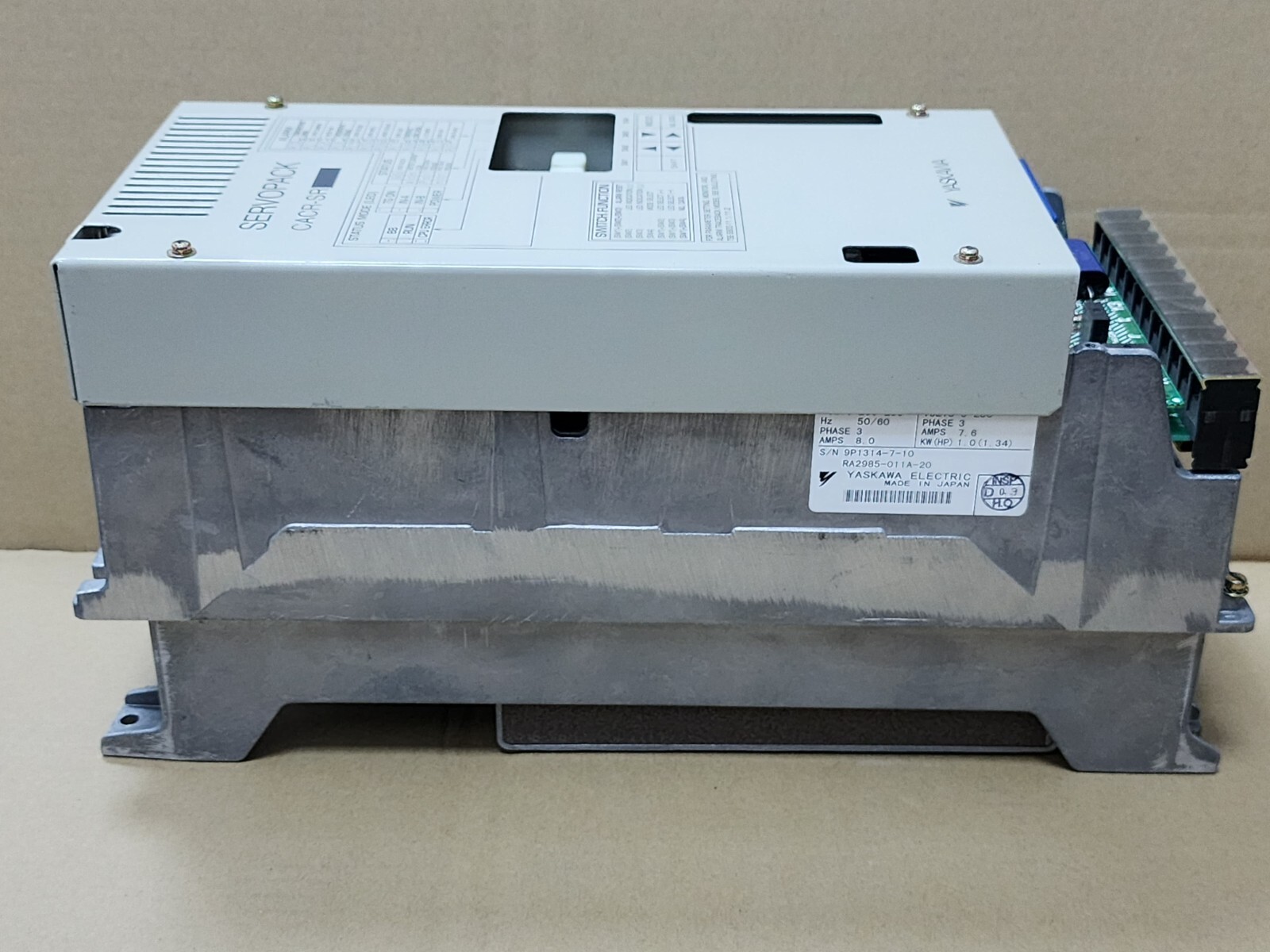 CACR-SR10BE12G-E YASKAWA SERVOPACK 7.3A 1KW