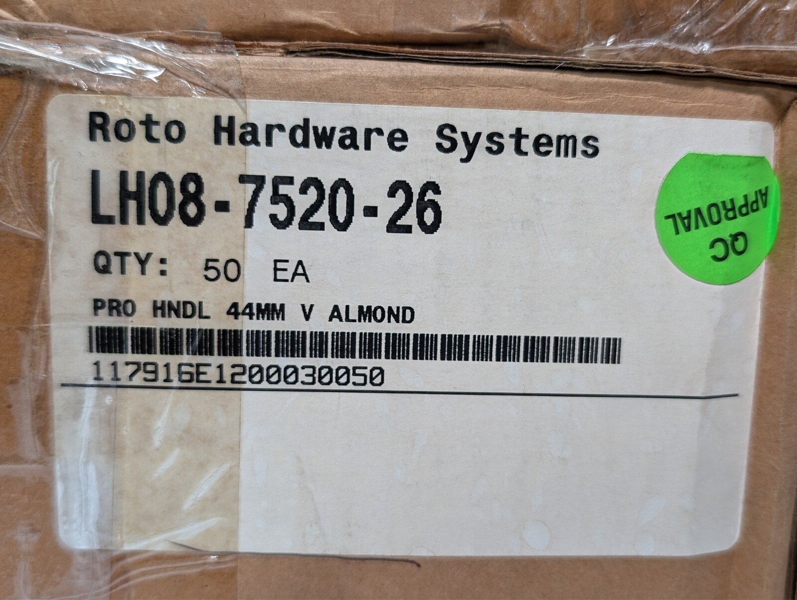 Lot of 50 Roto LH08-7520-36 PRO Vinyl Casement Window Handles 1-3/4″ (44mm) Fork