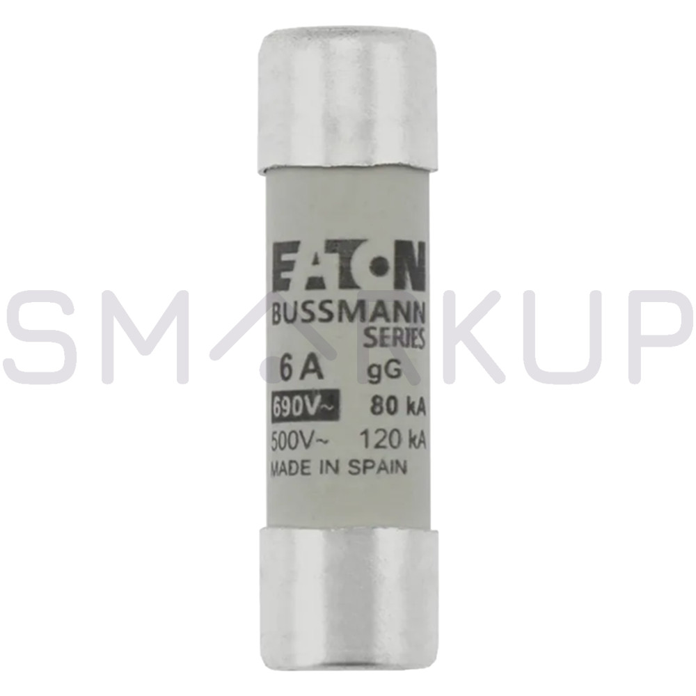 10PCS/New in Box BUSSMANN C14G6 Cylindrical Fuse 6A 690V