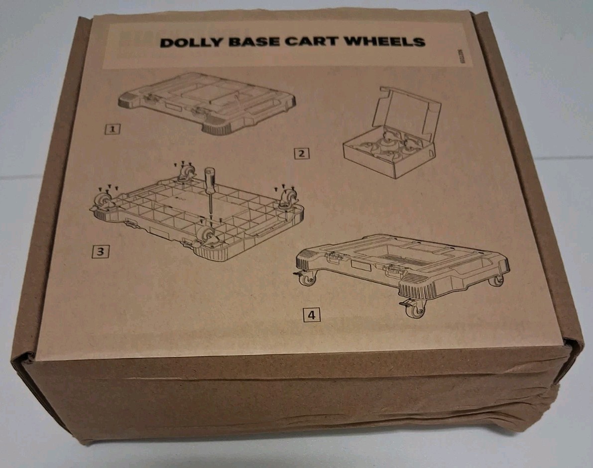 HART Stack System Dolly w/ 4 Wheels and Lockable Casters, 220 Lb Capacity