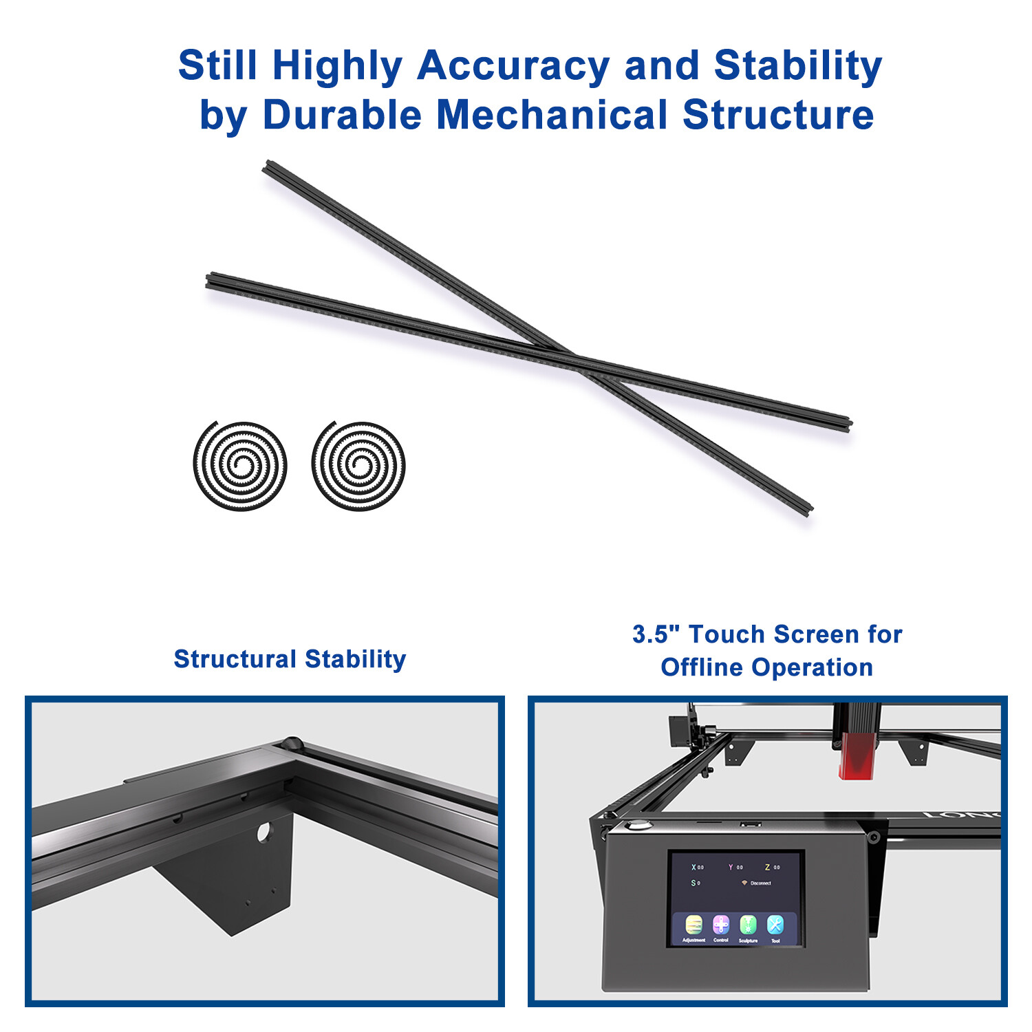 Longer Laser Engraver Extension Kit Y Axis for RAY5 5W/10W Laser Engraver NEW