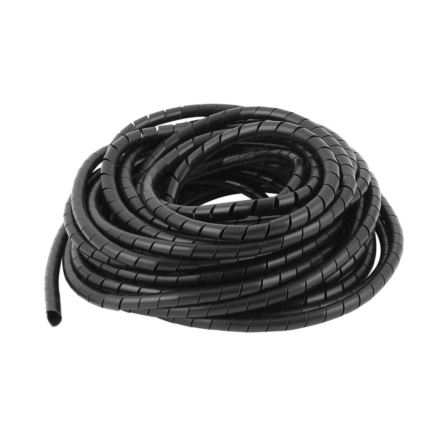 Spiral Cable Wrap – 45 Ft 5/16″ Spiral Wire Wrap Cord Covers Bundle Sleeve Hose