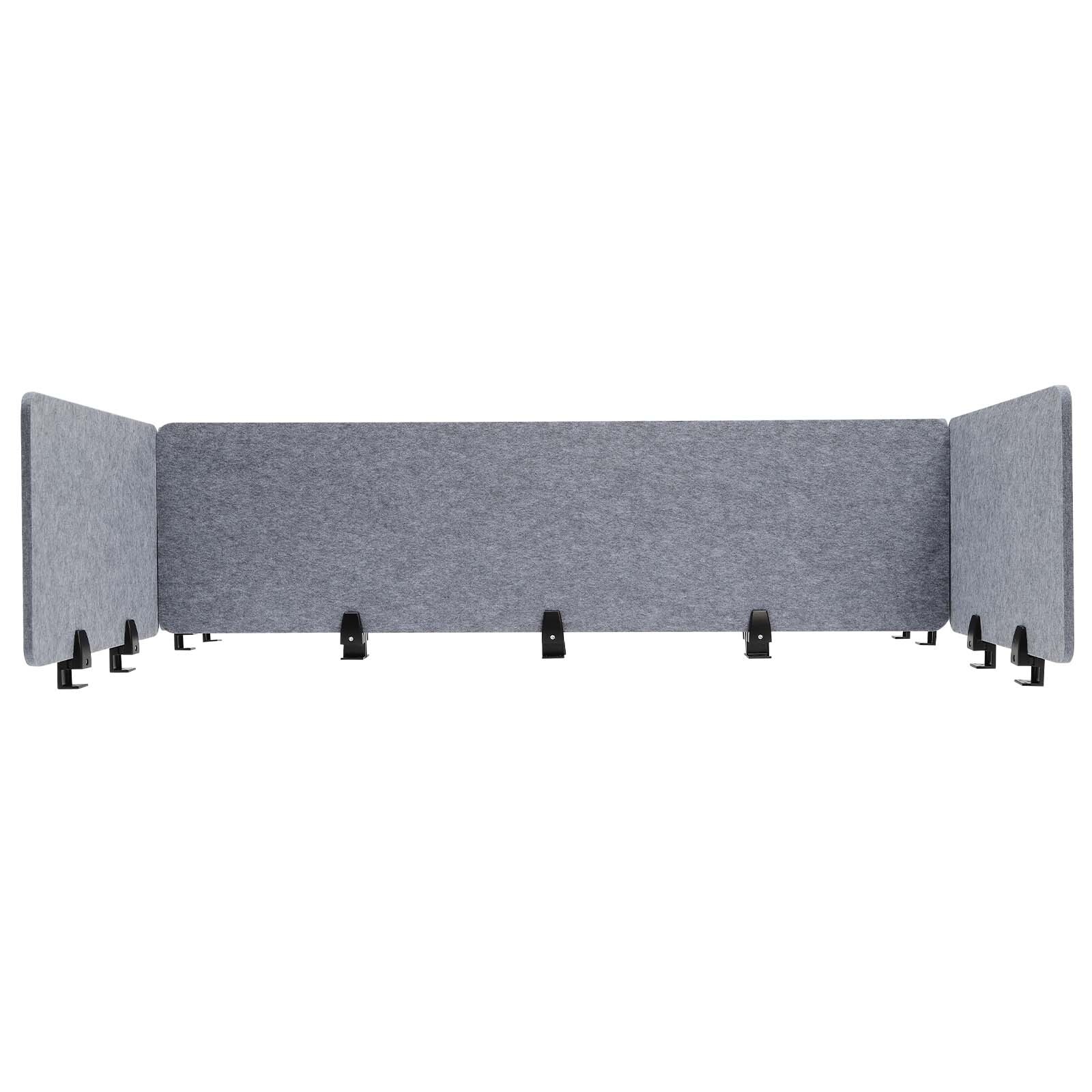 Stand Up Desk Acoustic Desk Divider Mounted Privacy Panel (Gray, 23.6″ x 16″)