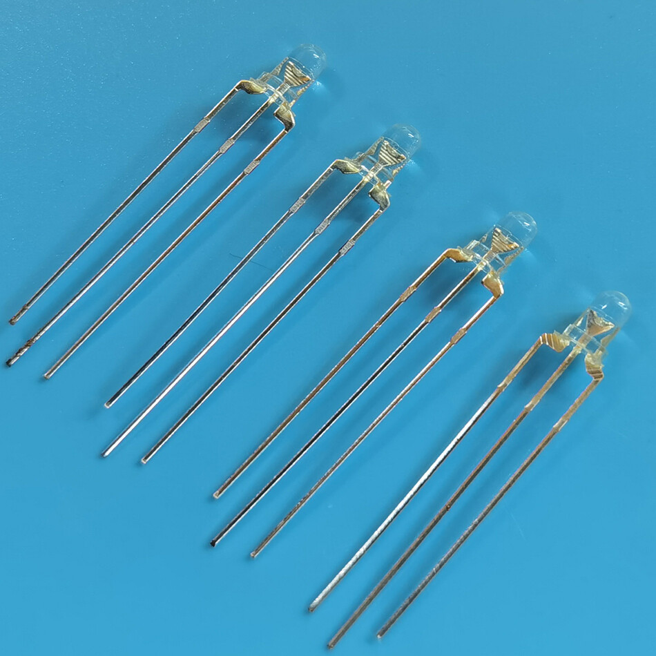 3mm 3-Pin LED Red/Yellow Red/Blue Red/Green Yellow/Green Bi-color Diffused Leds