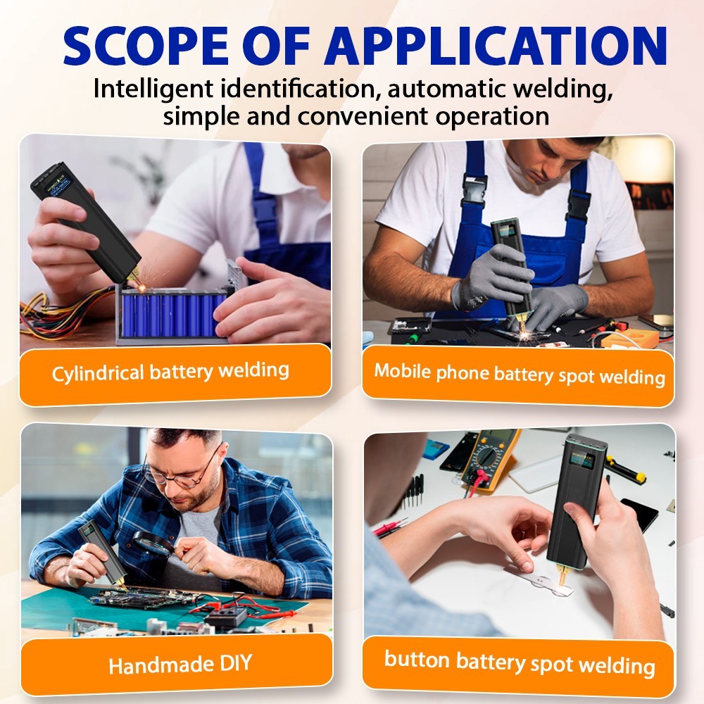 Battery Spot Welder Portable Handheld Spot Welding Machine DIY for 18650 21700