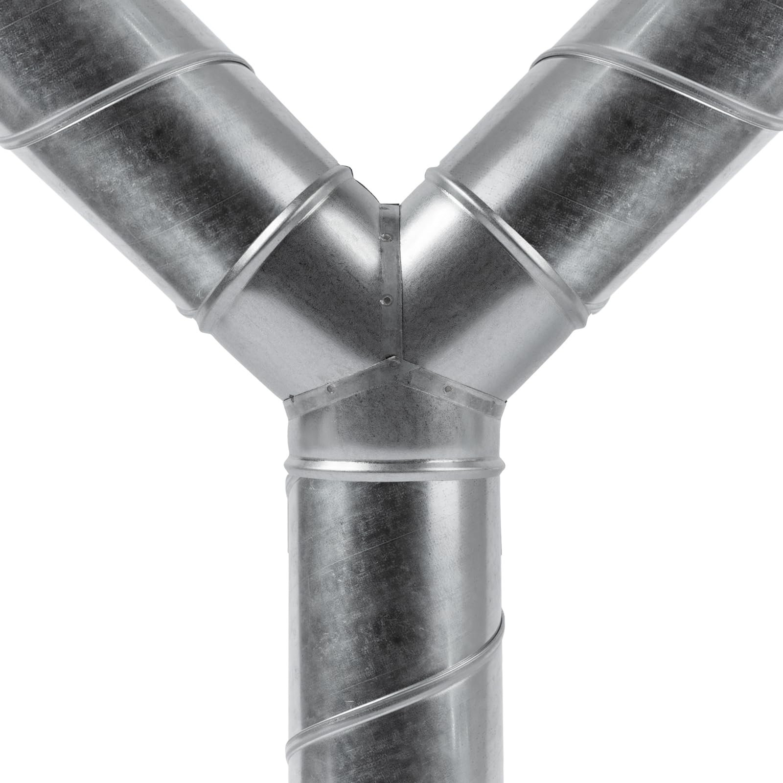 6″ Inch 3 Way Metal Duct Splitter. 60 Degree 3 Way Y Shape Connector. Connect…