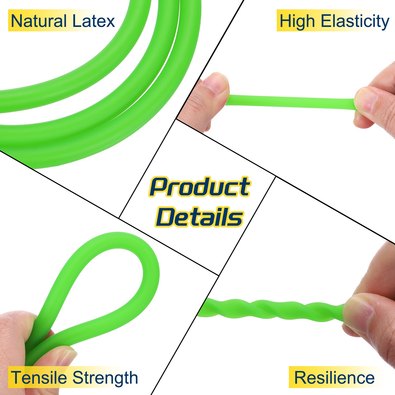 26 Ft 8M Latex Rubber Tubing 3/16″(4mm) ID 1/4″(7mm) OD Fluorescent Green
