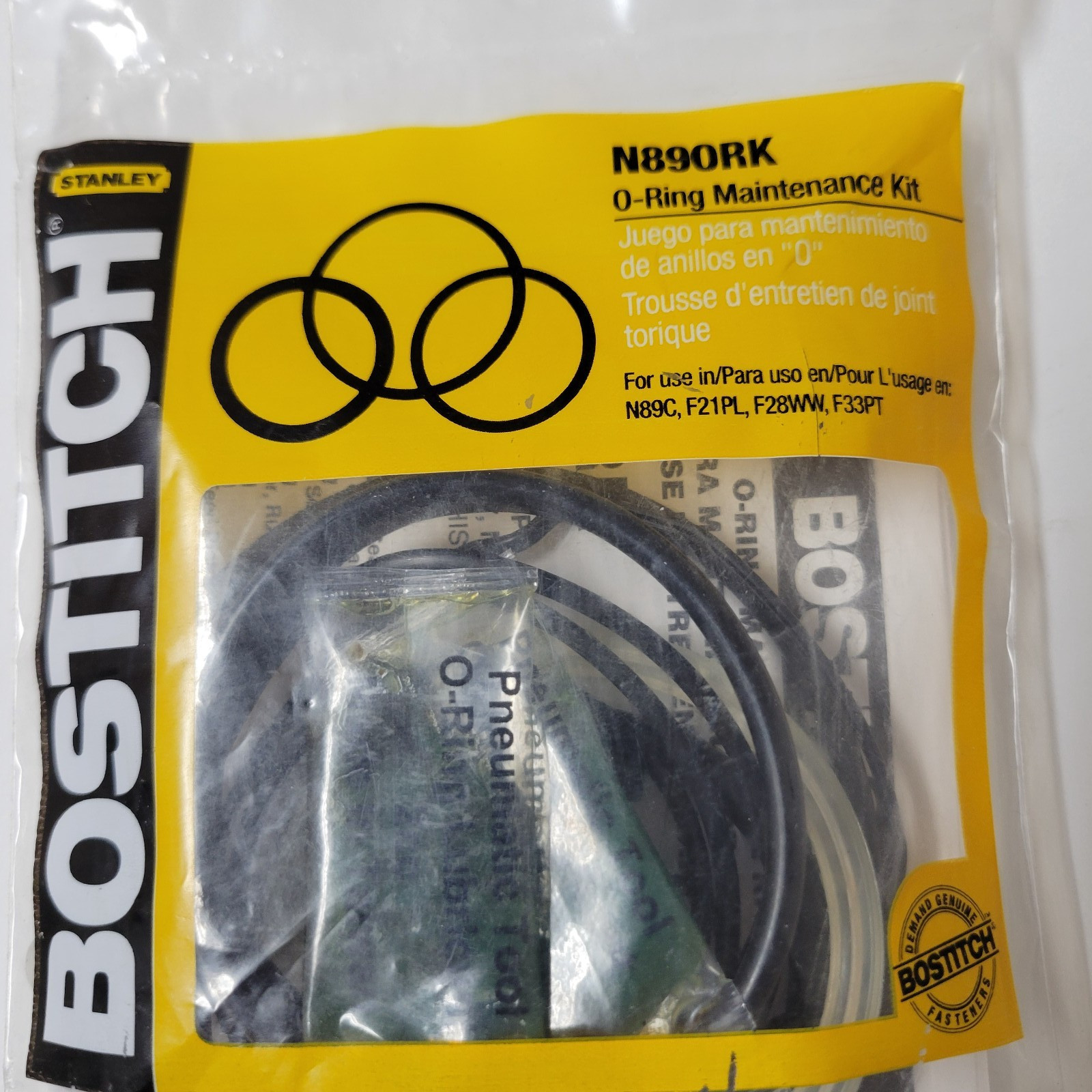 Bostitch N89ORK OEM O-Ring Maintenance Kit For N89C, F21PL, F28WW, F33PT Nailers
