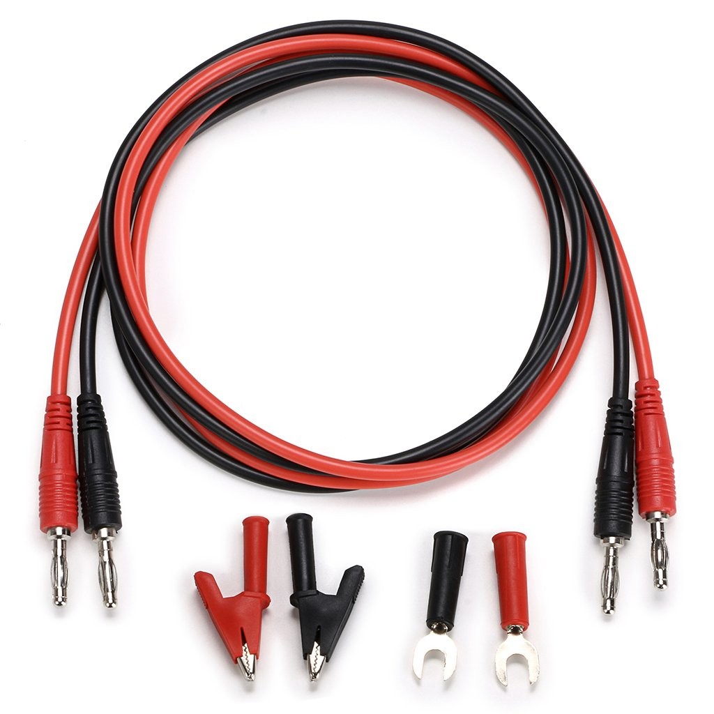 4 in 1 Banana Plug Alligator Clip Pure Copper Fork Test Lead, 3.3 ft Multimeter