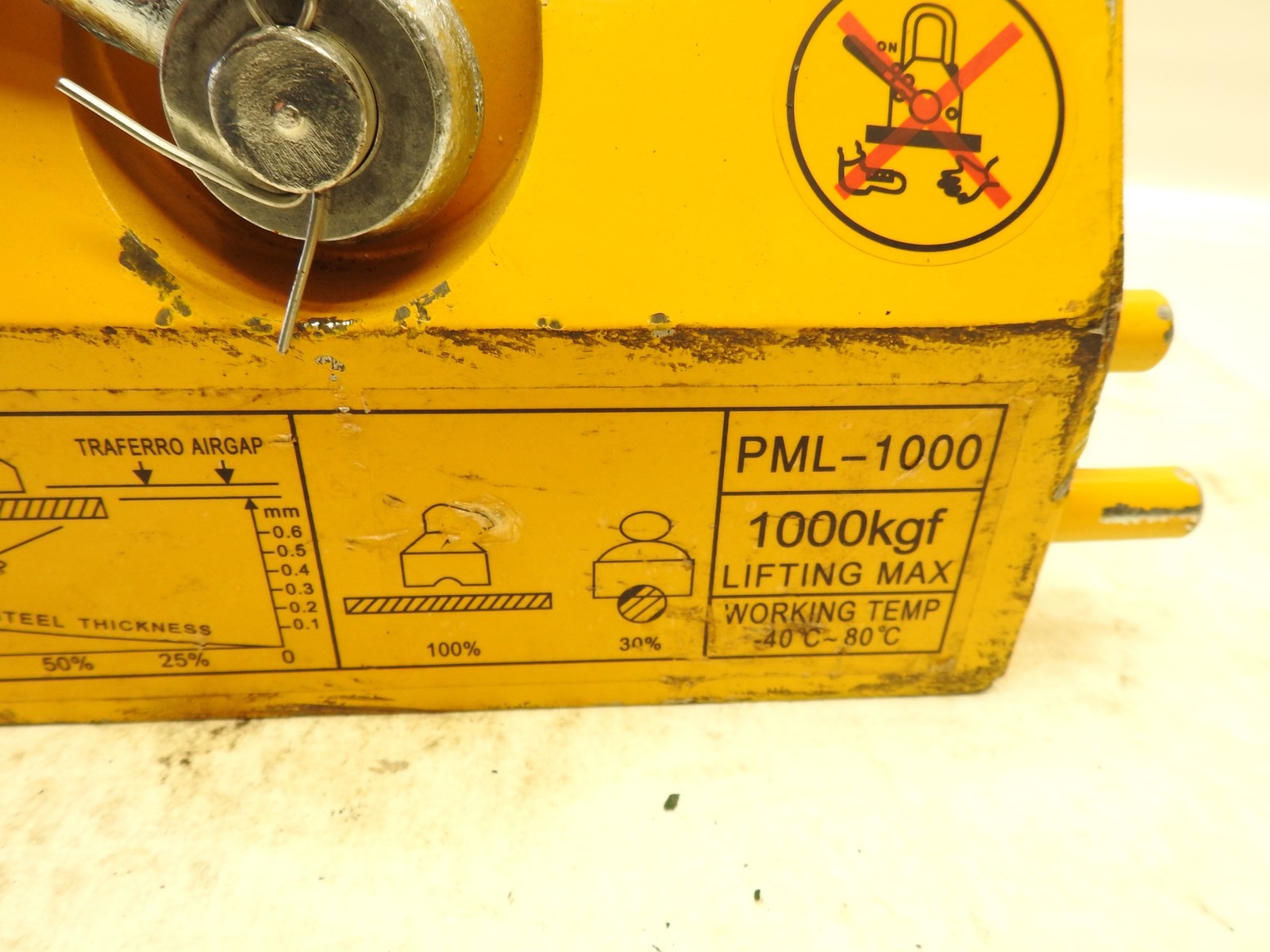 Permanent Magnet Lifter PML-1000 2200lbs/1000kg Pulling Capacity