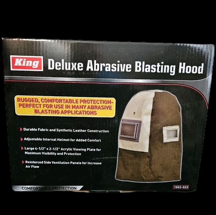 KING Deluxe Abrasive Sandblaster Hood