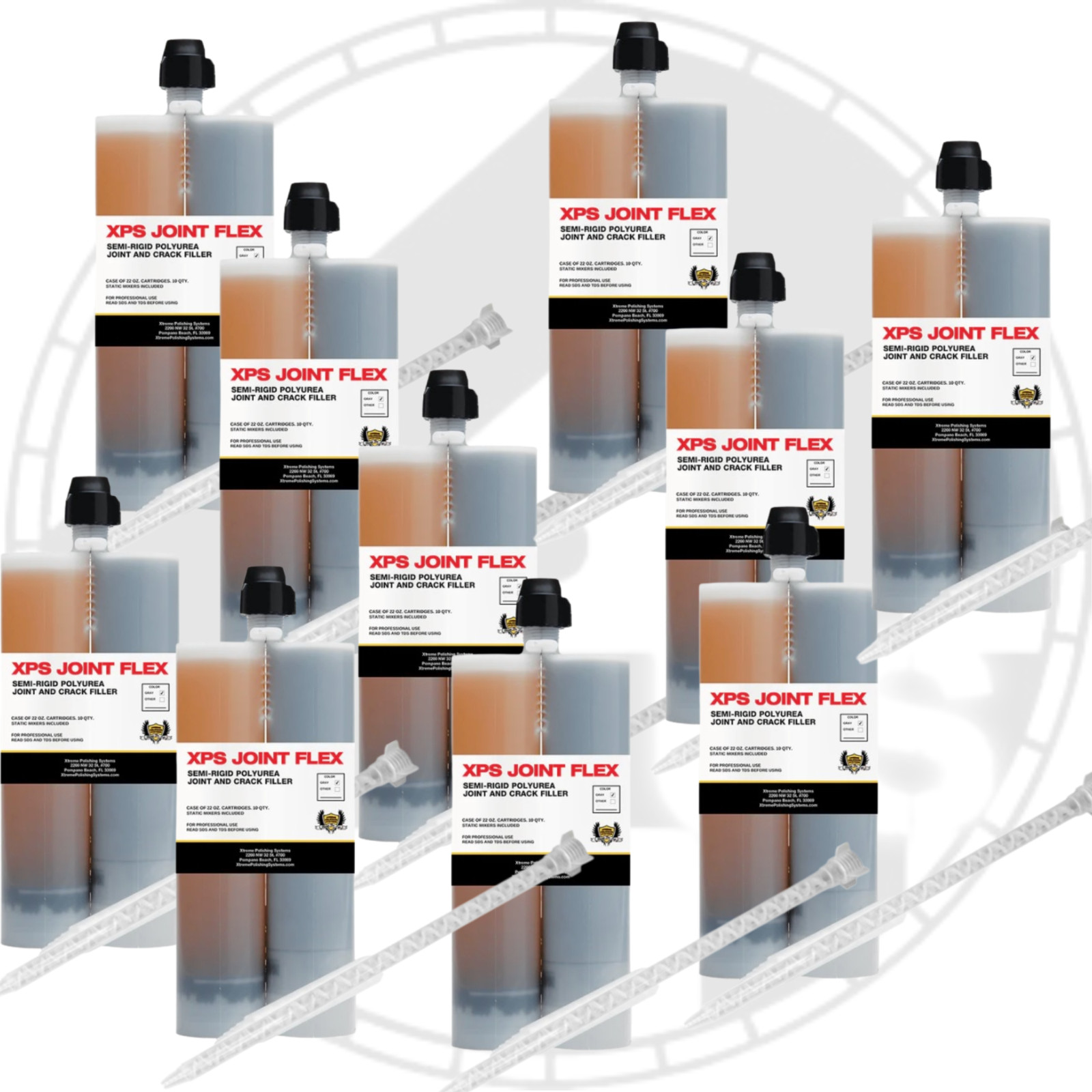 Polyurea Concrete Joint Filler 600ml Standard Gray (10 Pack)