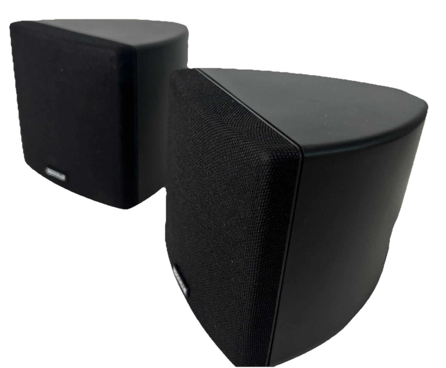 Cube by Rockville Pair of 3.5″ Black Commerical 70v Swivel Wall Mount Speakers