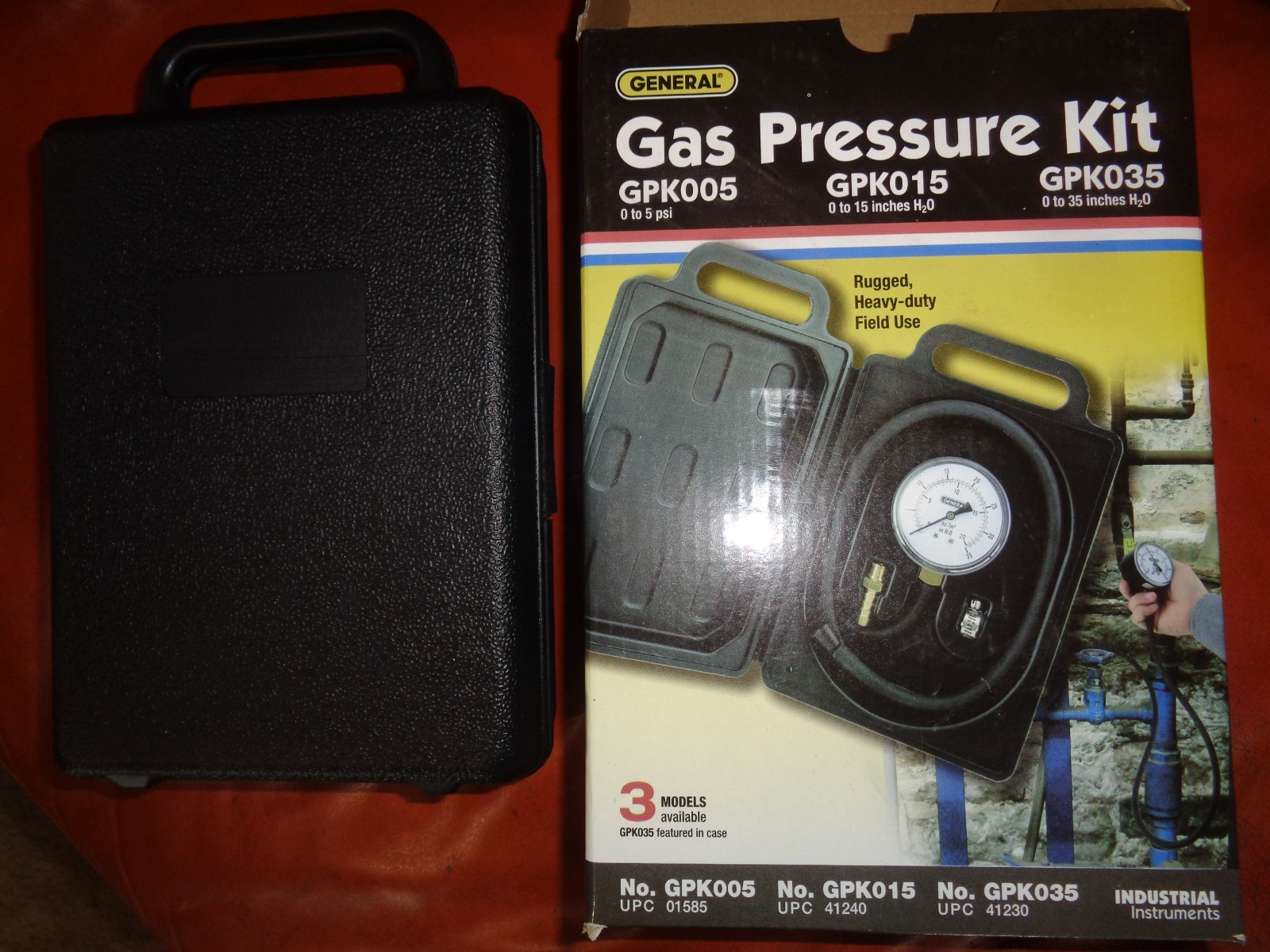 GENERAL GAS PRESSURE KIT GPK035 MEASURE NATURAL GAS OR LP – HEAVY DUTY – NEW