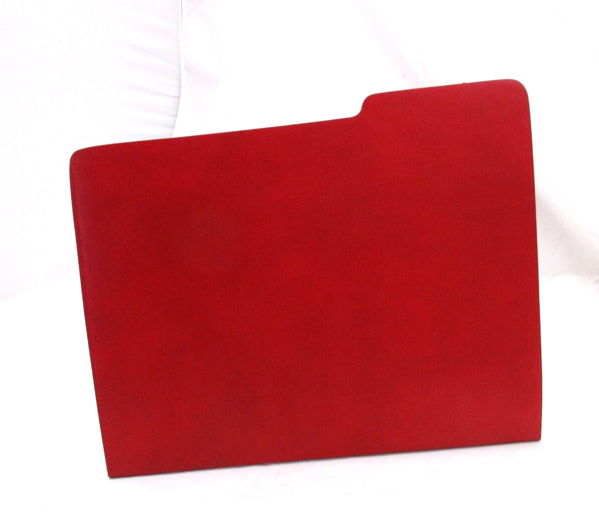 File Folder Leather Graphic Image Made in America RED w Black
