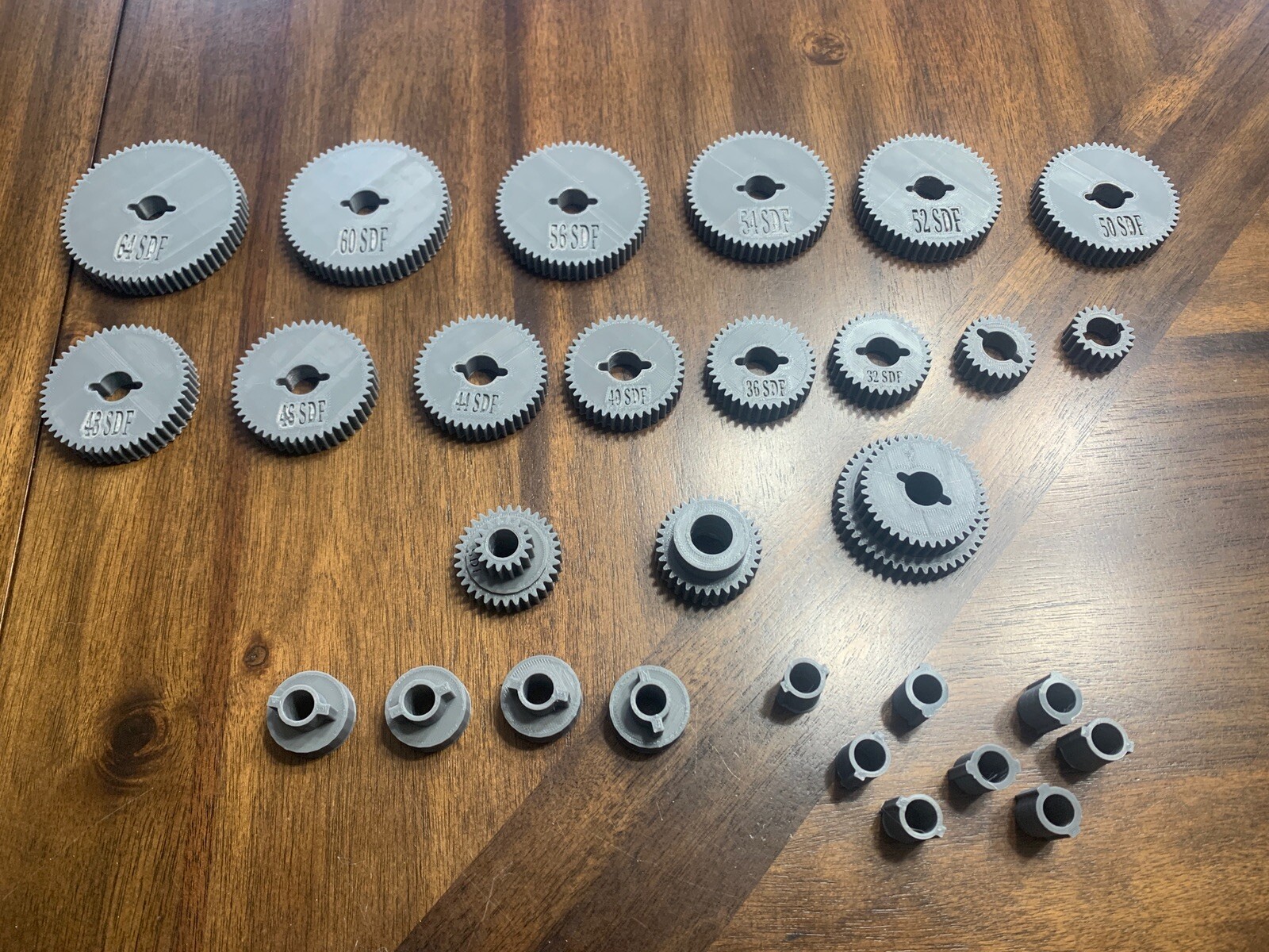 Atlas 618 Lathe & Craftsman 109 Complete Gear Set 3D Printed 17 Gears & Spacers