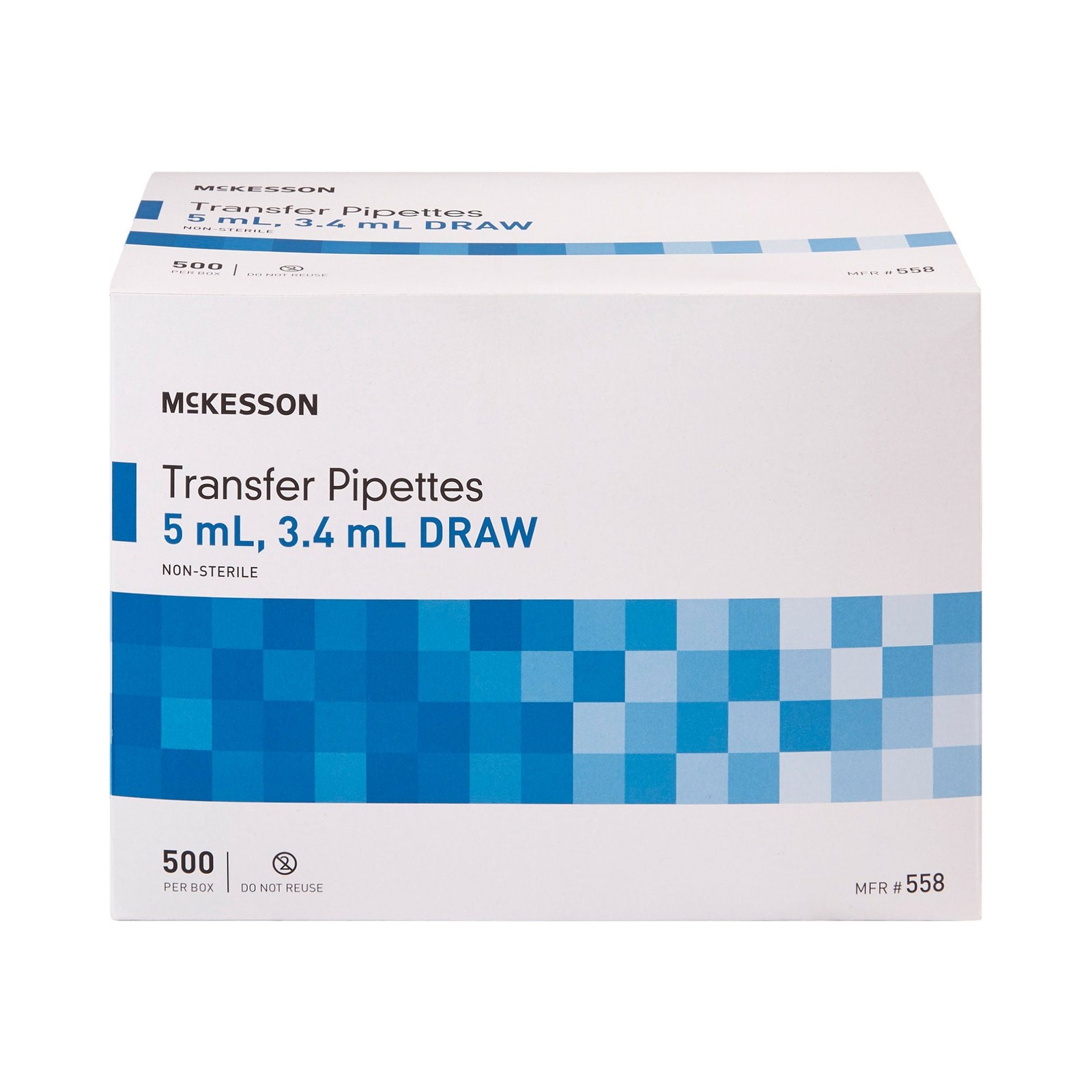 McKesson LDPE Transfer Pipette 5 mL 3.4 mL Draw Volume 5000 pcs