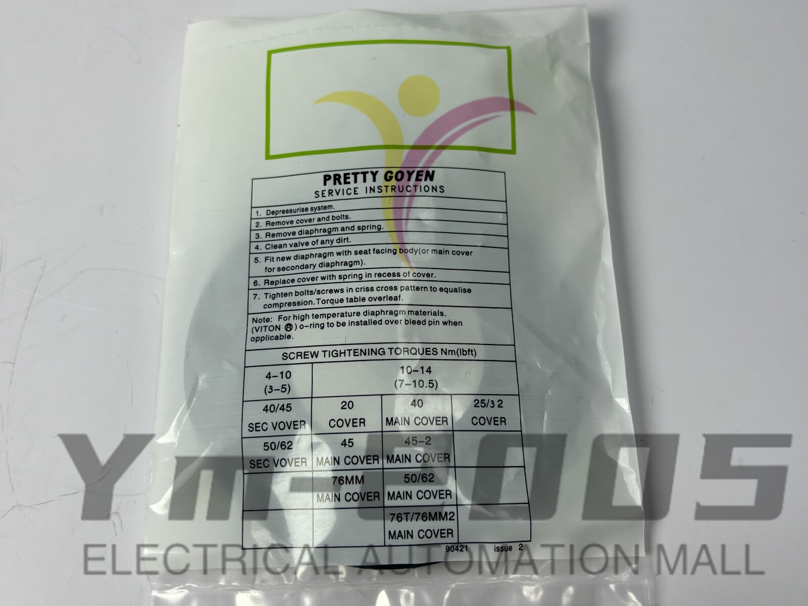 K2529 Millennium Replacement Diaphragm Kit for Goyen RCAC25 Pulse Valve
