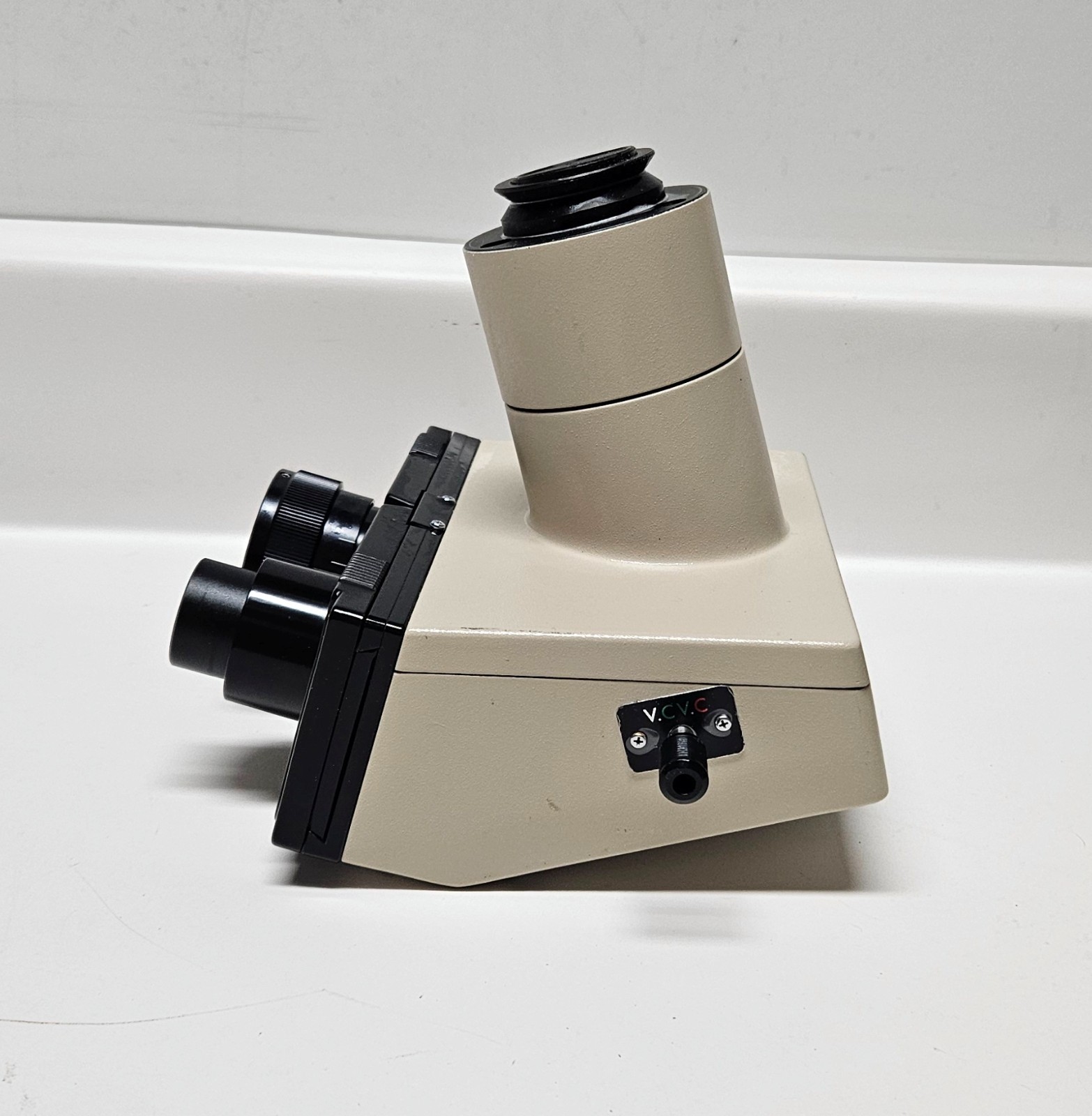 Olympus Microscope Trinocular Head w/ C-Mount Camera Tube Fits IMT-2, BH series