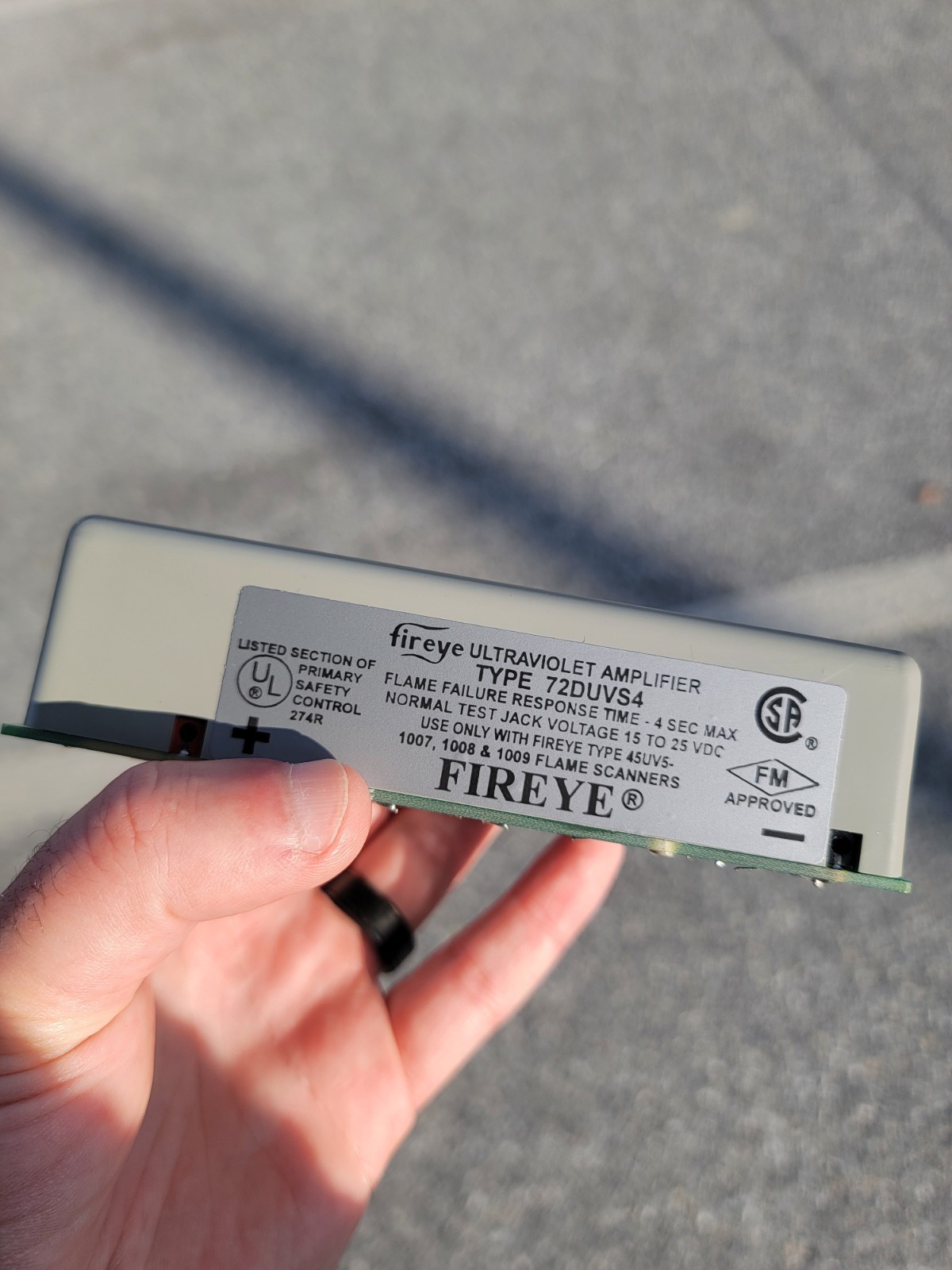 FIREYE 72DUVS4 ULTRA VIOLET AMPLIFIER New In Box Never Used In Box