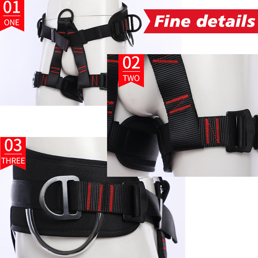 Rock Climbing Harness Strap Falling Protection Heavy Duty 25kN Harness Outdoor