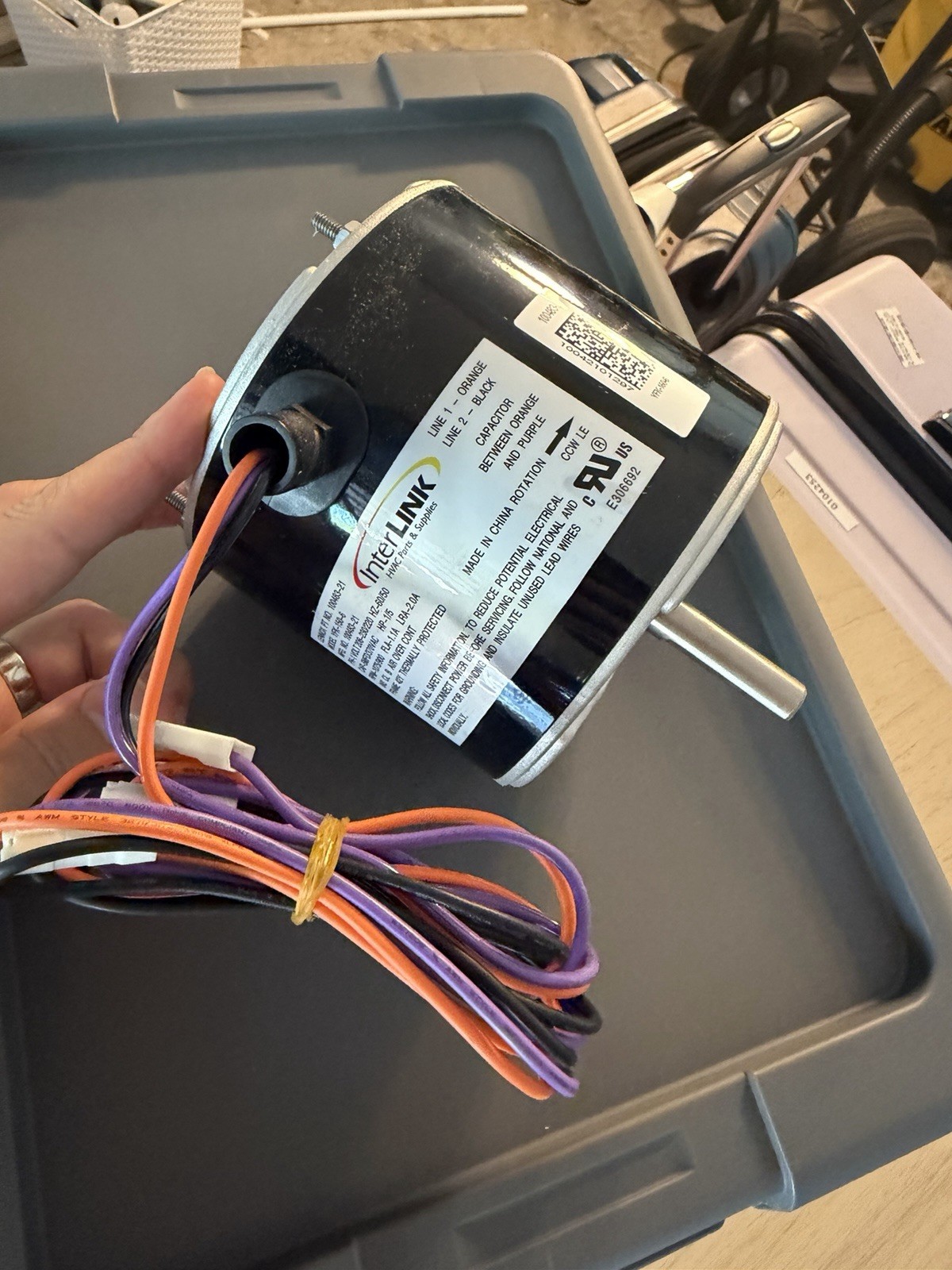 OEM Lennox 43W49 Condenser Fan Motor 1/5 HP 208-230V InterLink 100483-21 NEW