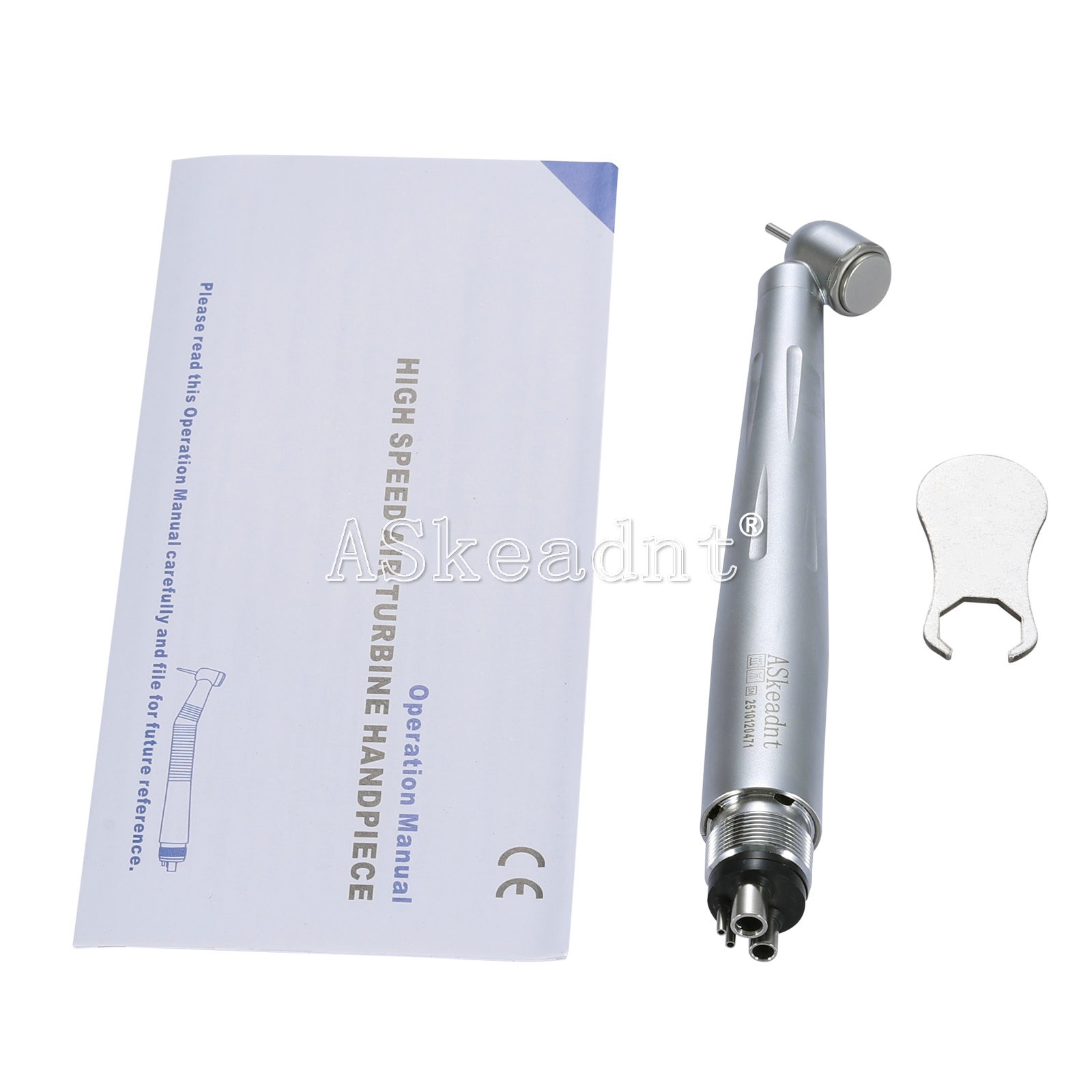 Askeadnt Dental Surgical High Speed Handpiece 45 Degree 4 Hole 3 Water Spray