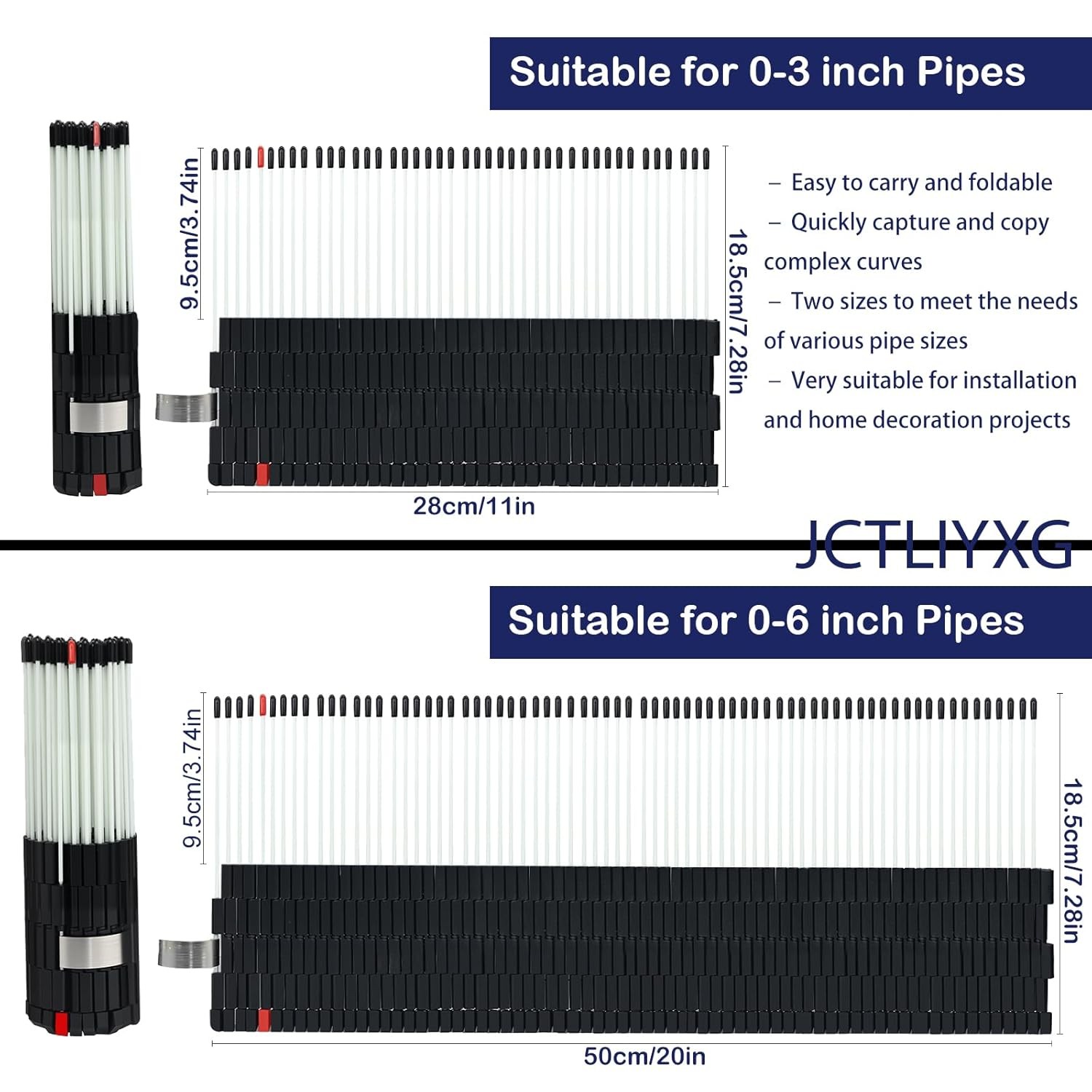 Multi Surface Pipe Profiling Tool Pipe Cutting Template Multi Functional Shape